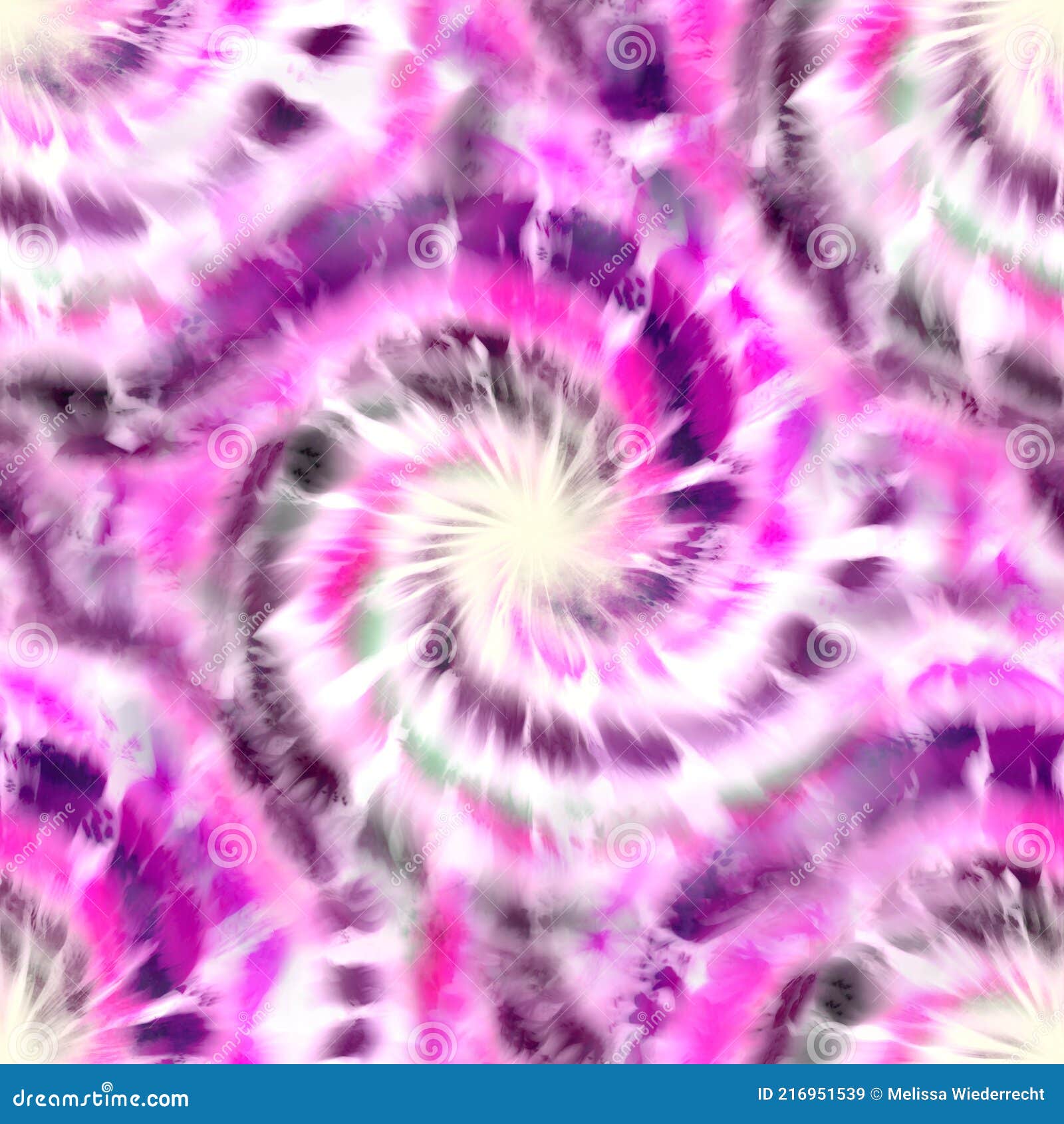 Seamless Spiral Tie Dye Pattern for Surface Design Print Stock ...