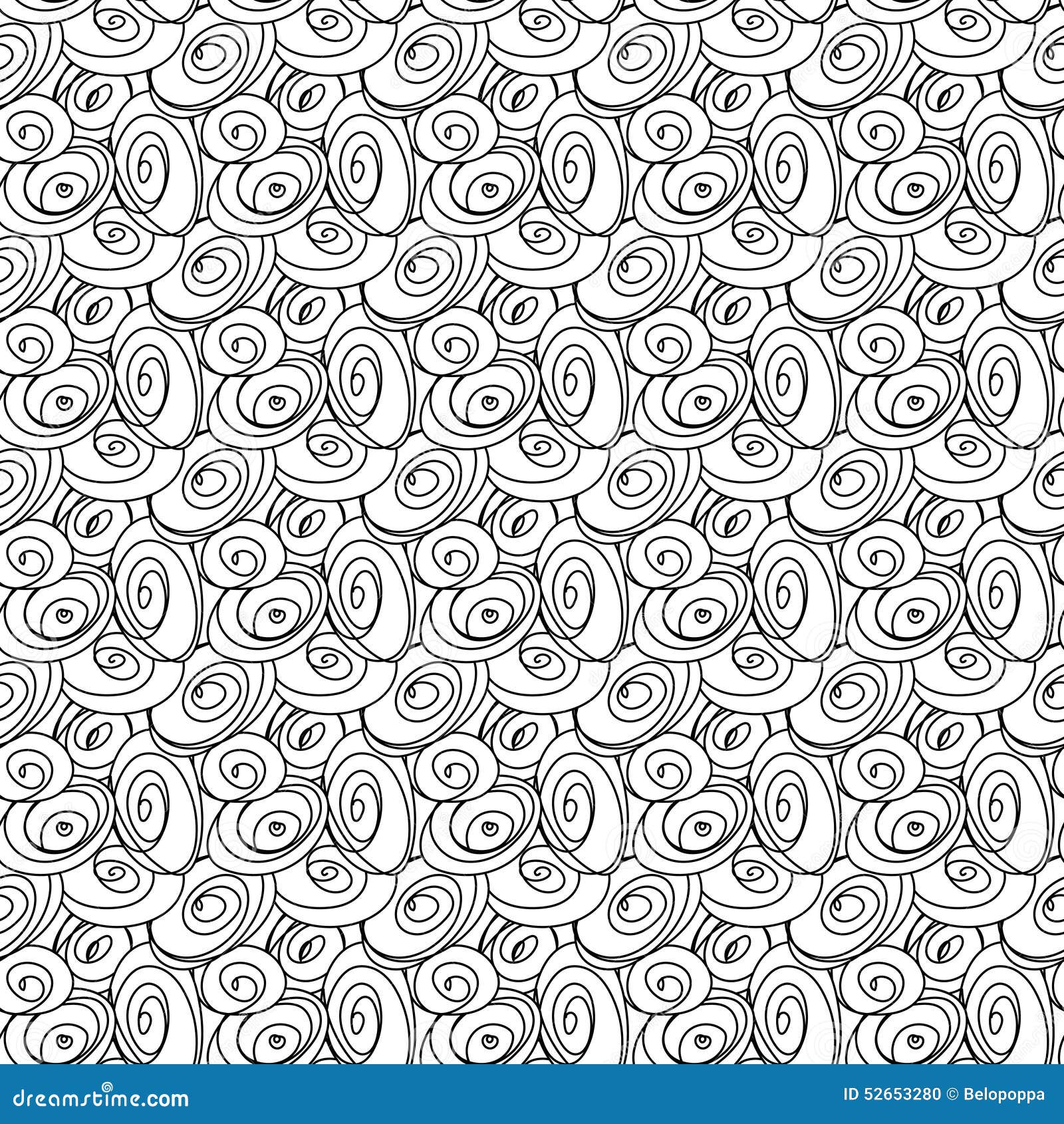 Seamless Stylish Hand Drawn Pattern Stock Vector - Illustration of hand ...