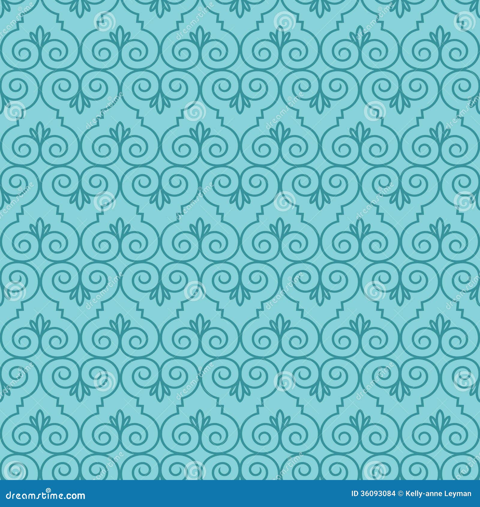 Seamless Swirl Wallpaper Vector Pattern | CartoonDealer.com #115420912