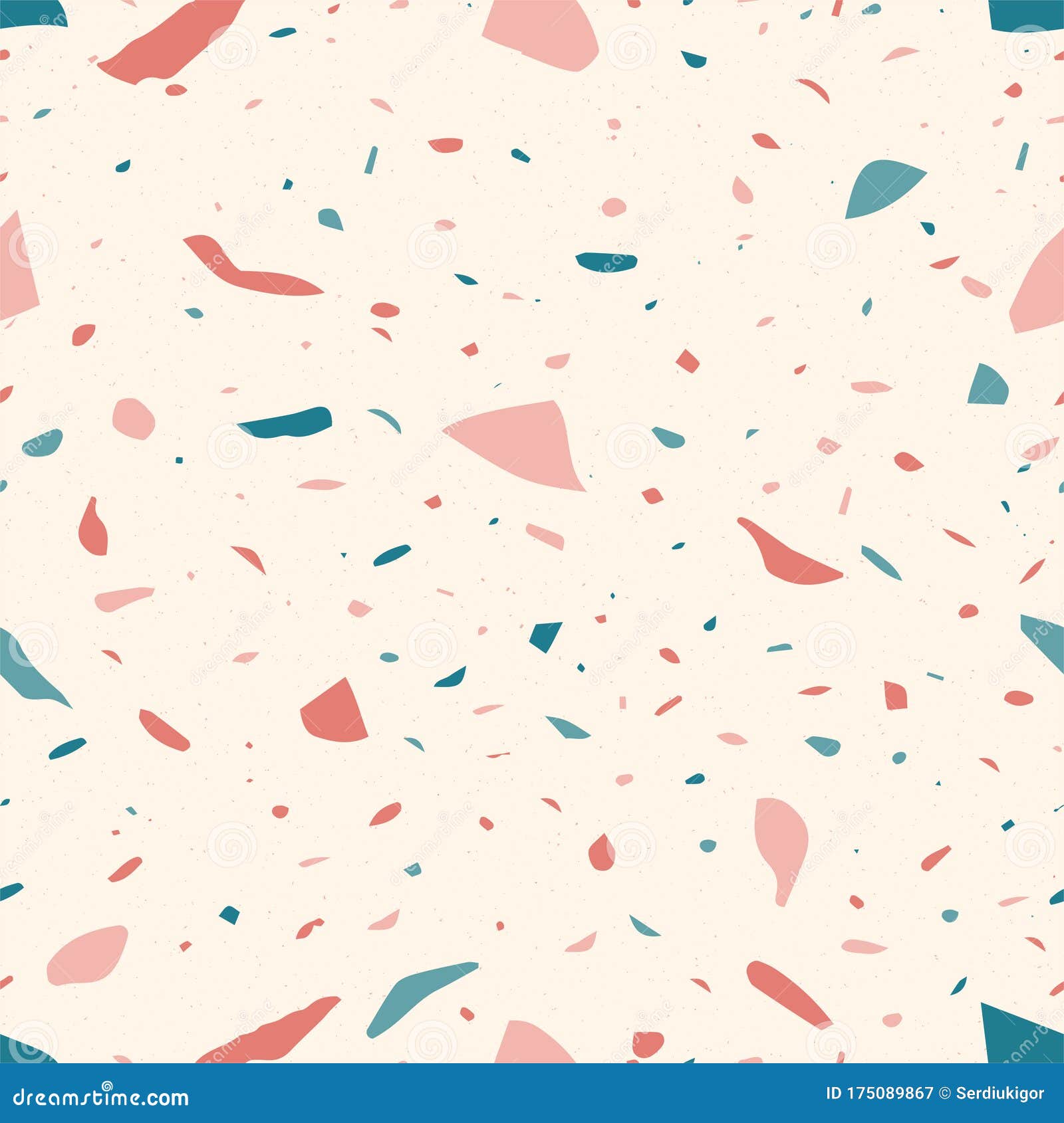 Seamless Terrazzo Pattern Cartoon Vector | CartoonDealer.com #154952553