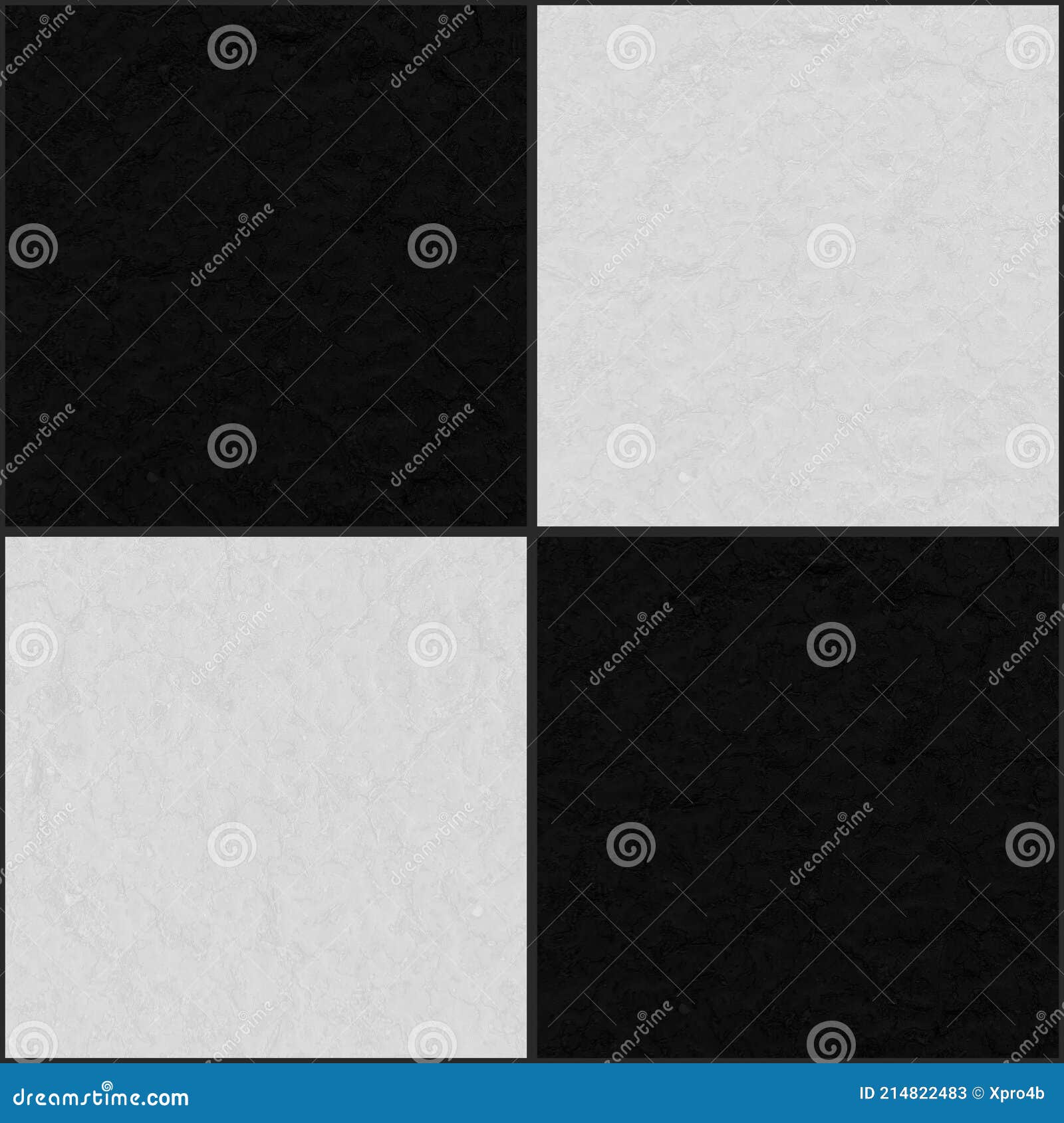 Seamless Texture of Black and White, Decorative Floor and Wall Tiles