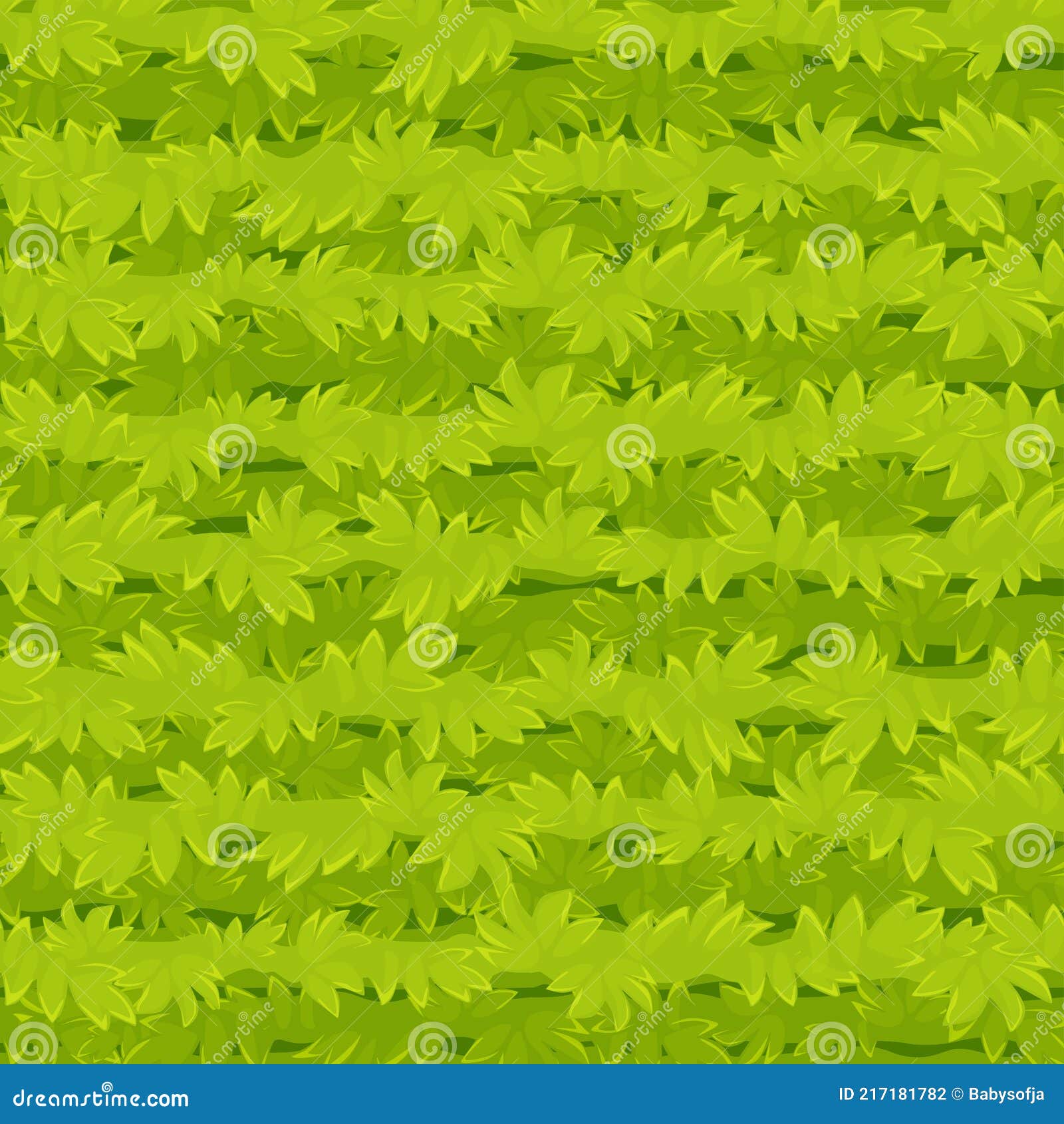 Seamless Texture Cartoon Grass, Green Plants Pattern for Wallpaper. Stock  Vector - Illustration of isolated, abstract: 217181782