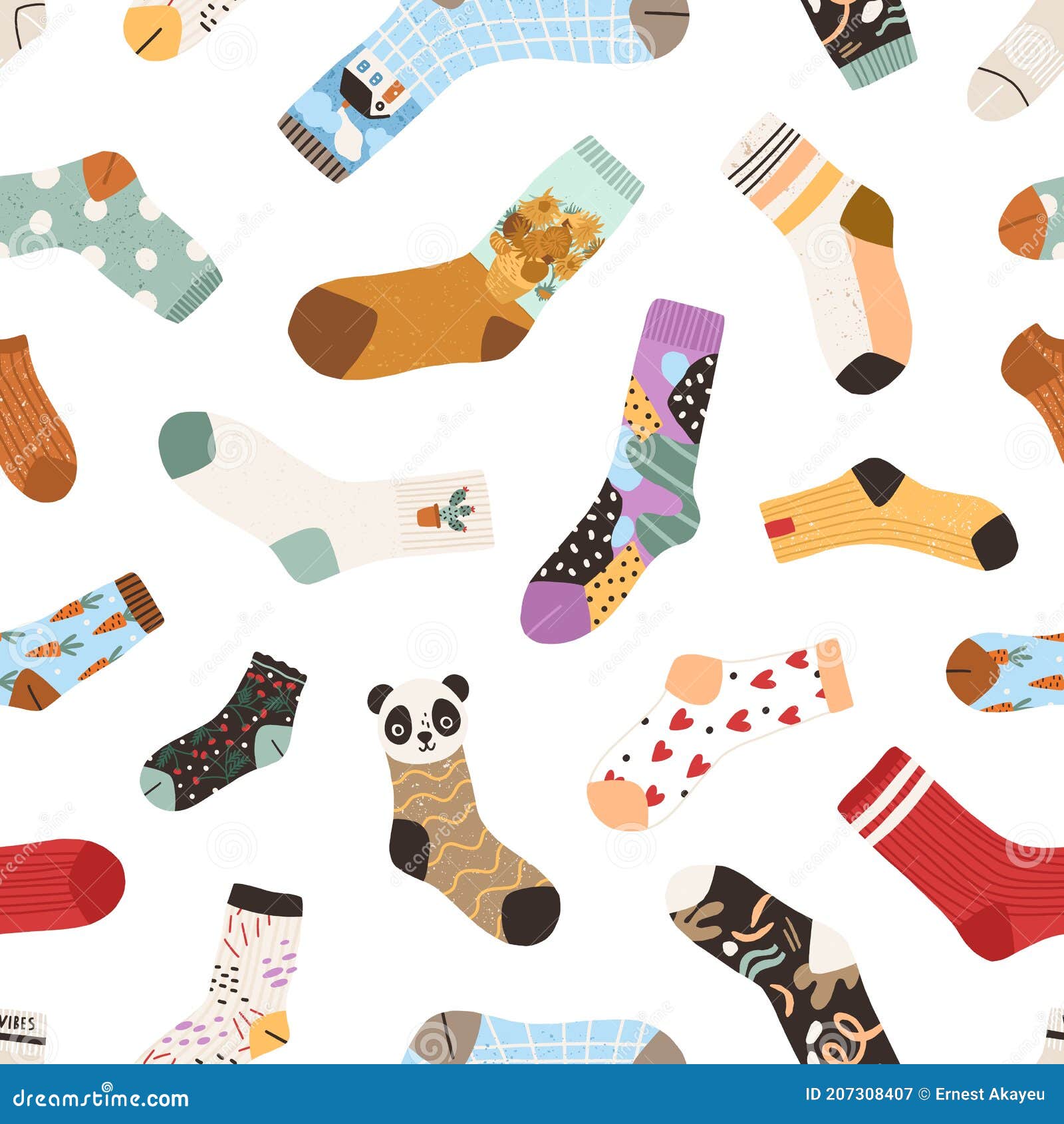 Winter Pattern from Warm Socks Stock Vector - Illustration of wallpaper,  holiday: 131275600
