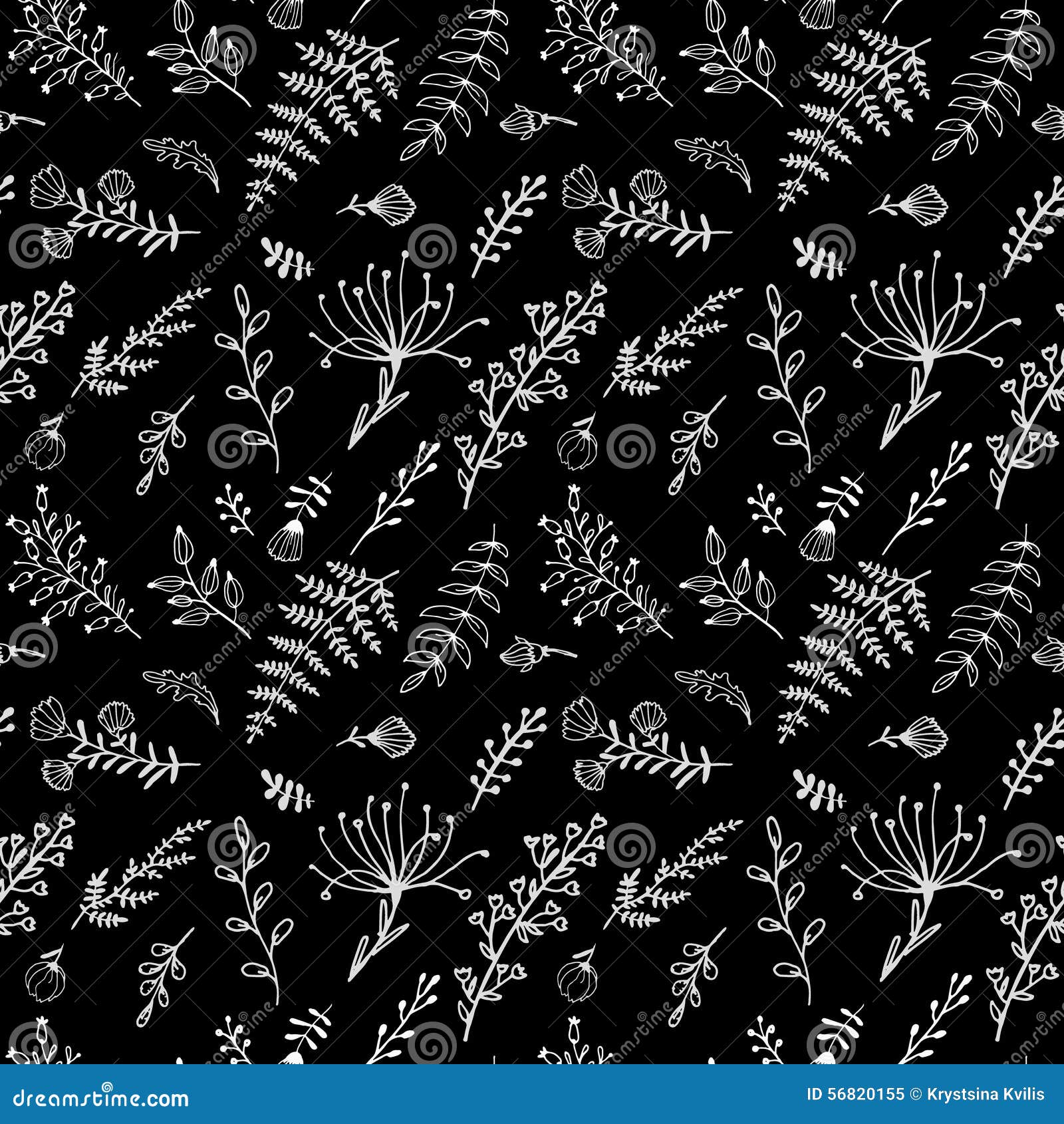 Seamless Texture with Floral Elements . Fabric Stock Vector