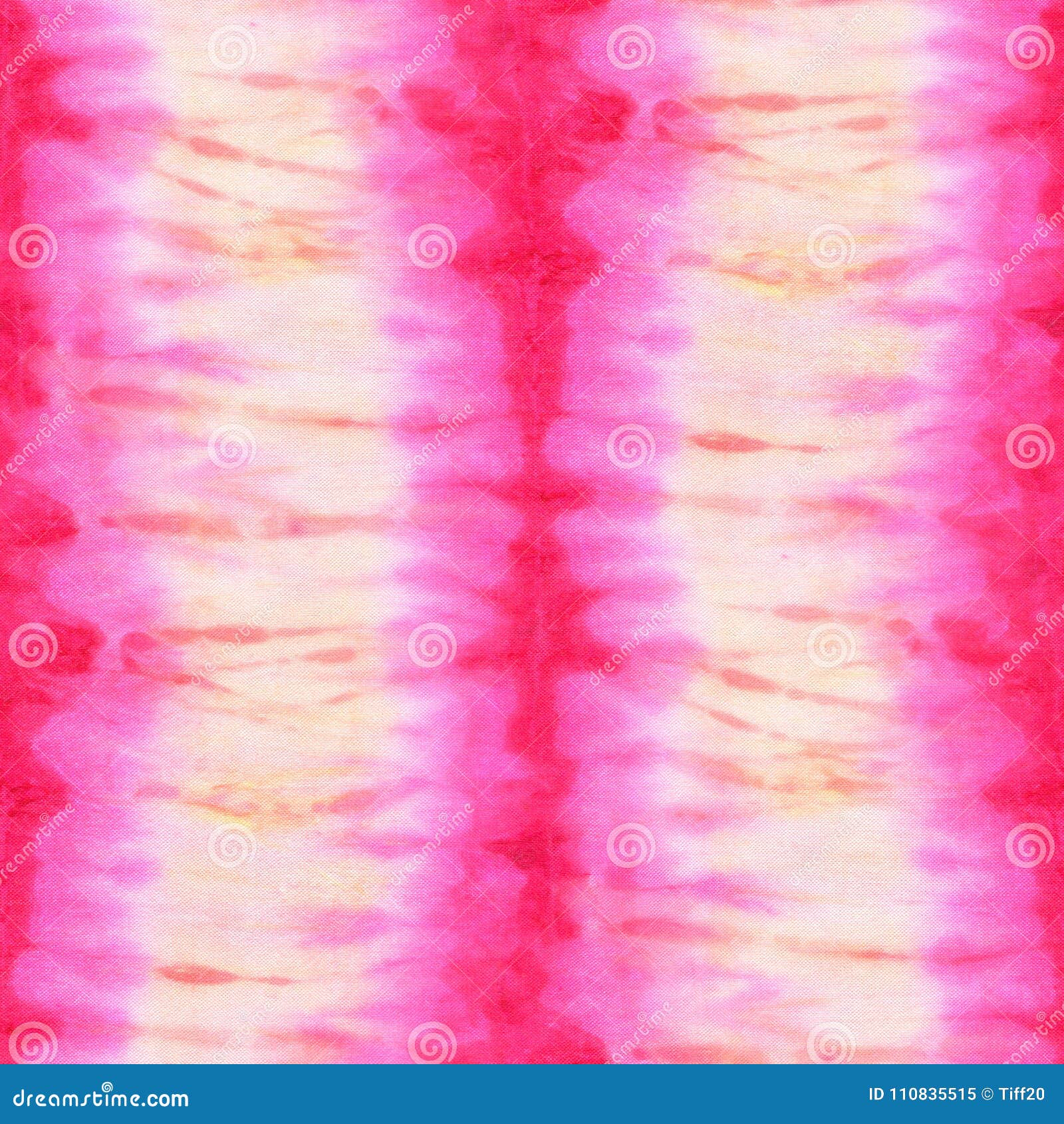 Seamless Tie-dye Pattern of Pink Color on White Silk. Stock ...