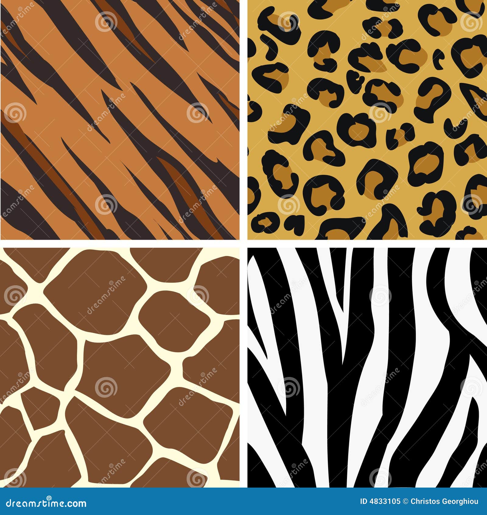 seamless tiling animal print p