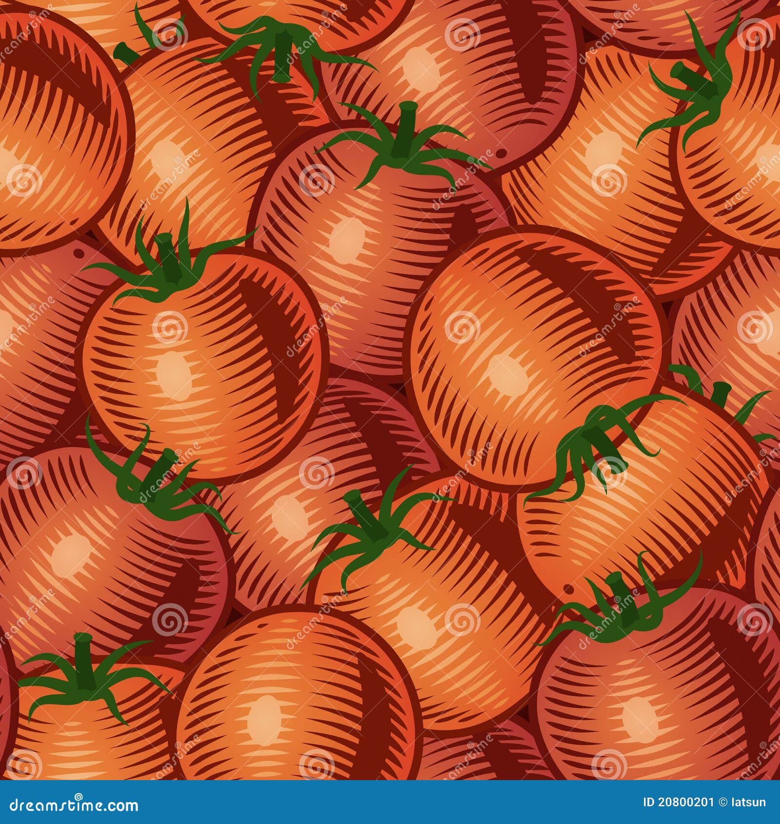 Seamless tomato background stock vector. Illustration of nature - 20800201