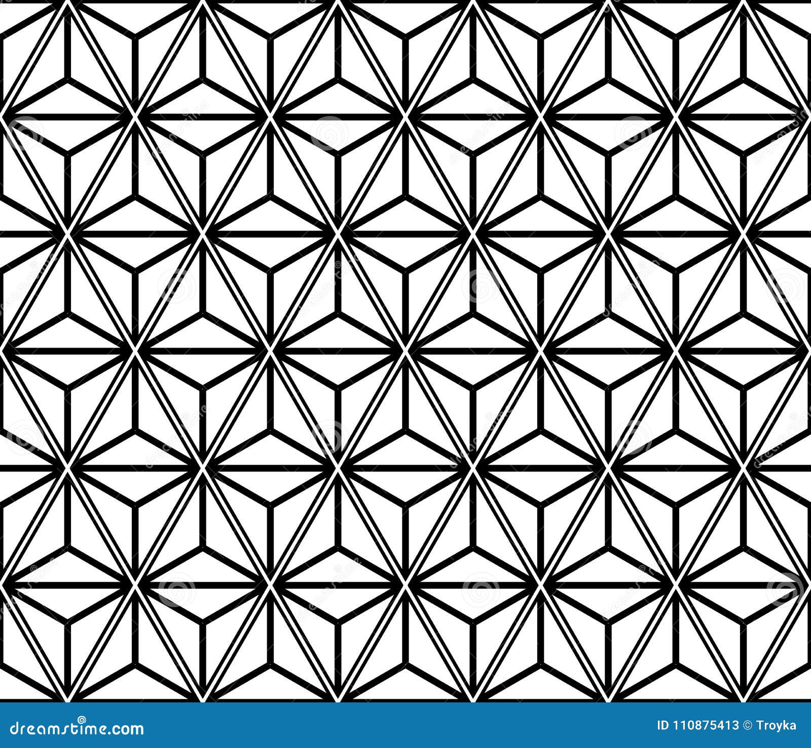 Seamless Triangles And Diamonds Pattern Geometric Texture Stock Vector