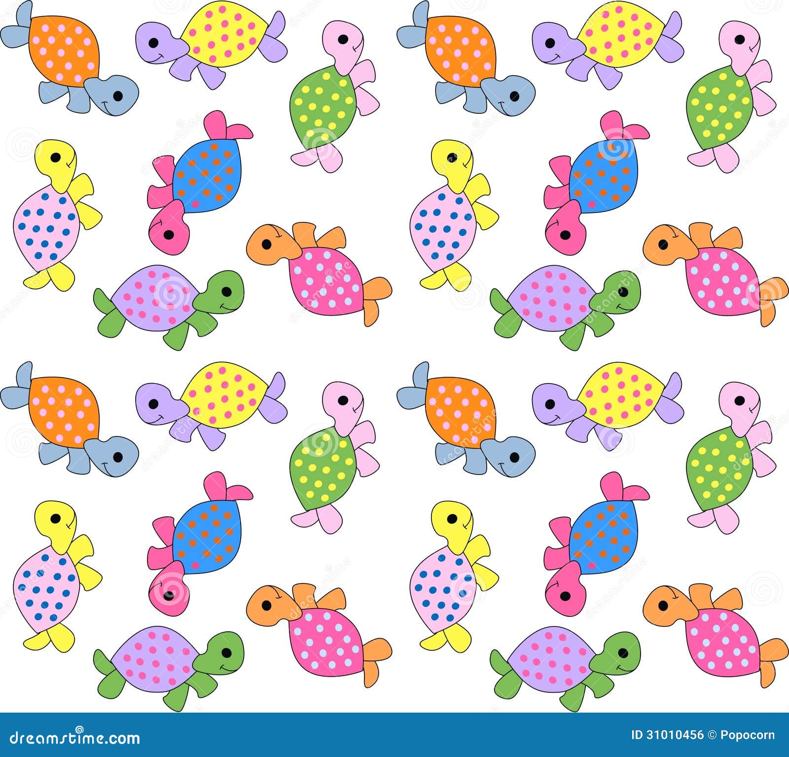 Seamless turtle pattern stock illustration. Image of files - 31010456