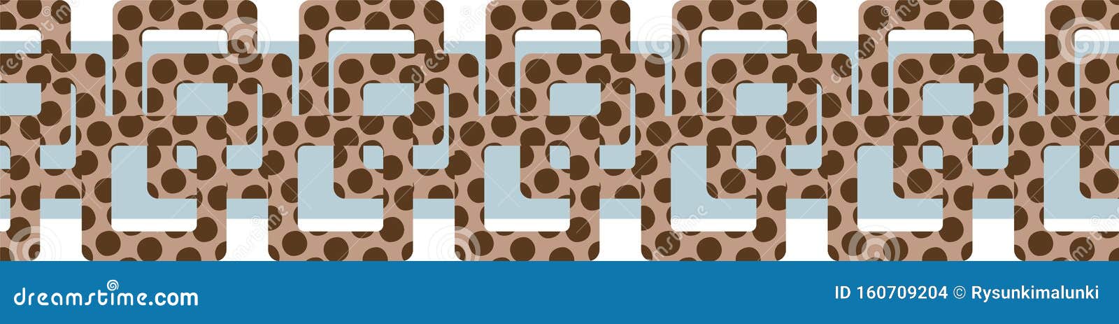Download Seamless Vector Border Print With Leopard Colored Square ...
