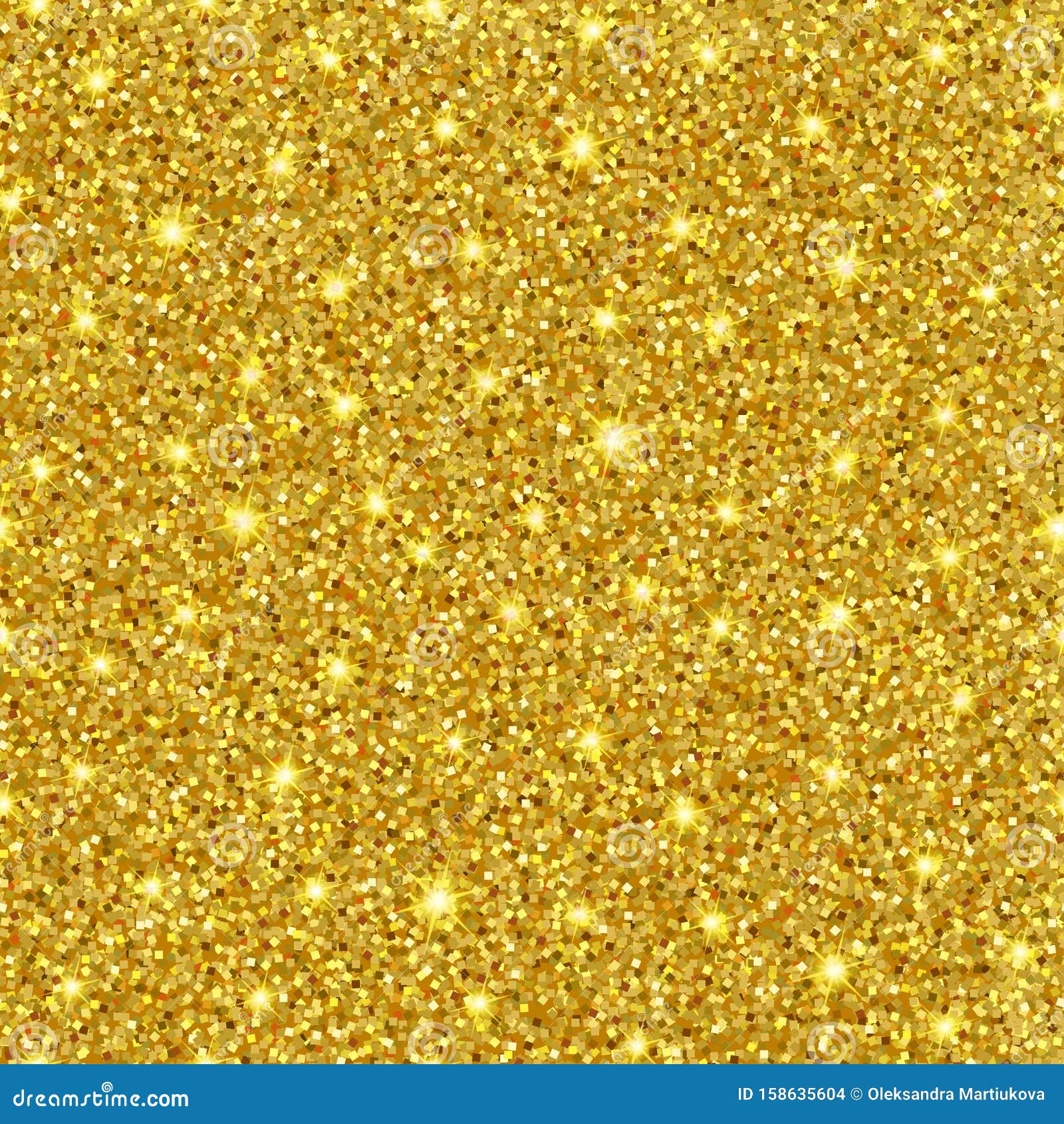 Seamless Vector Gold Glitter Texture Sparkle Luxury Golden Background