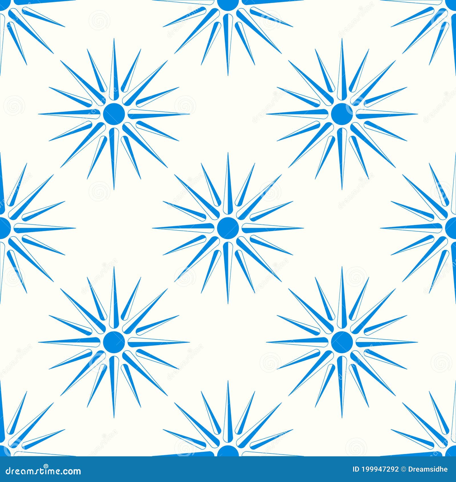 seamless  pattern with  ancient solar  vergina sun