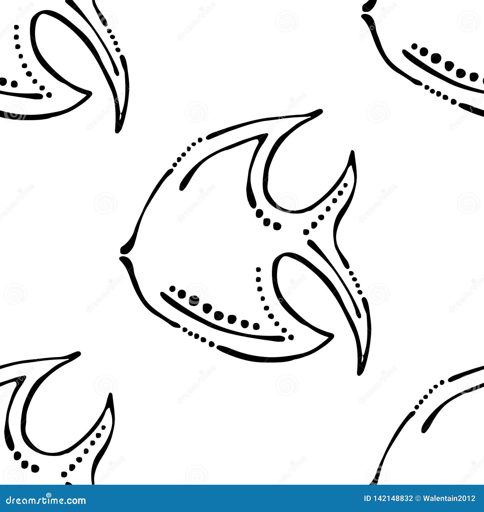 Seamless Vector Pattern, Cute Background with Animals. Black and White Fish, Symmetrical Simple Print for Wallpaper, Wrapping, Stock Vector - Illustration of white, symmetrical: 142148832 Seamless Vector Pattern, Cute Background with Animals. Black and White Fish, Symmetrical Simple Print for Wallpaper, Wrapping, Stock Vector - Illustration of white, symmetrical: 142148832