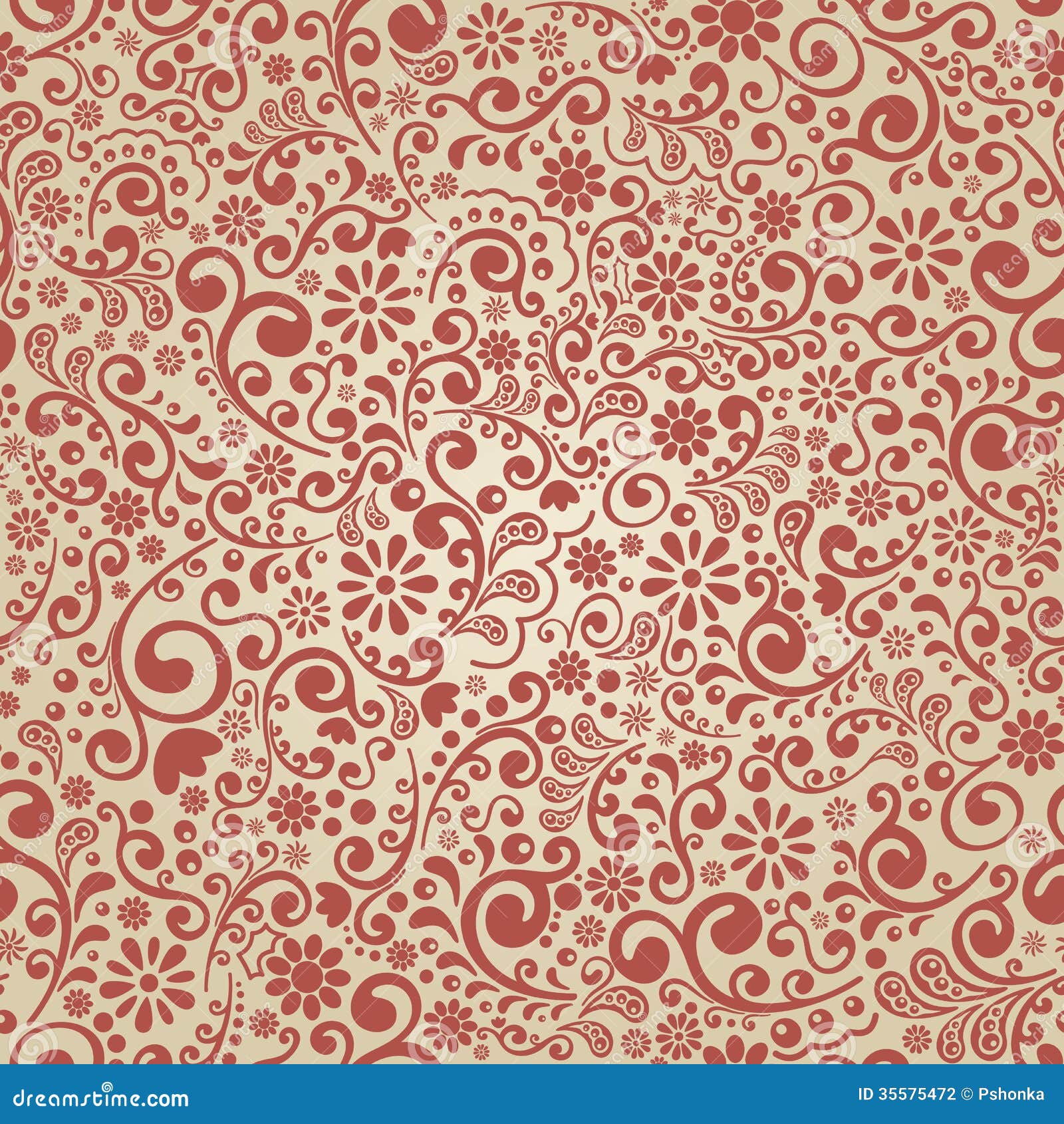 Seamless Vintage Background Stock Vector Illustration of outline