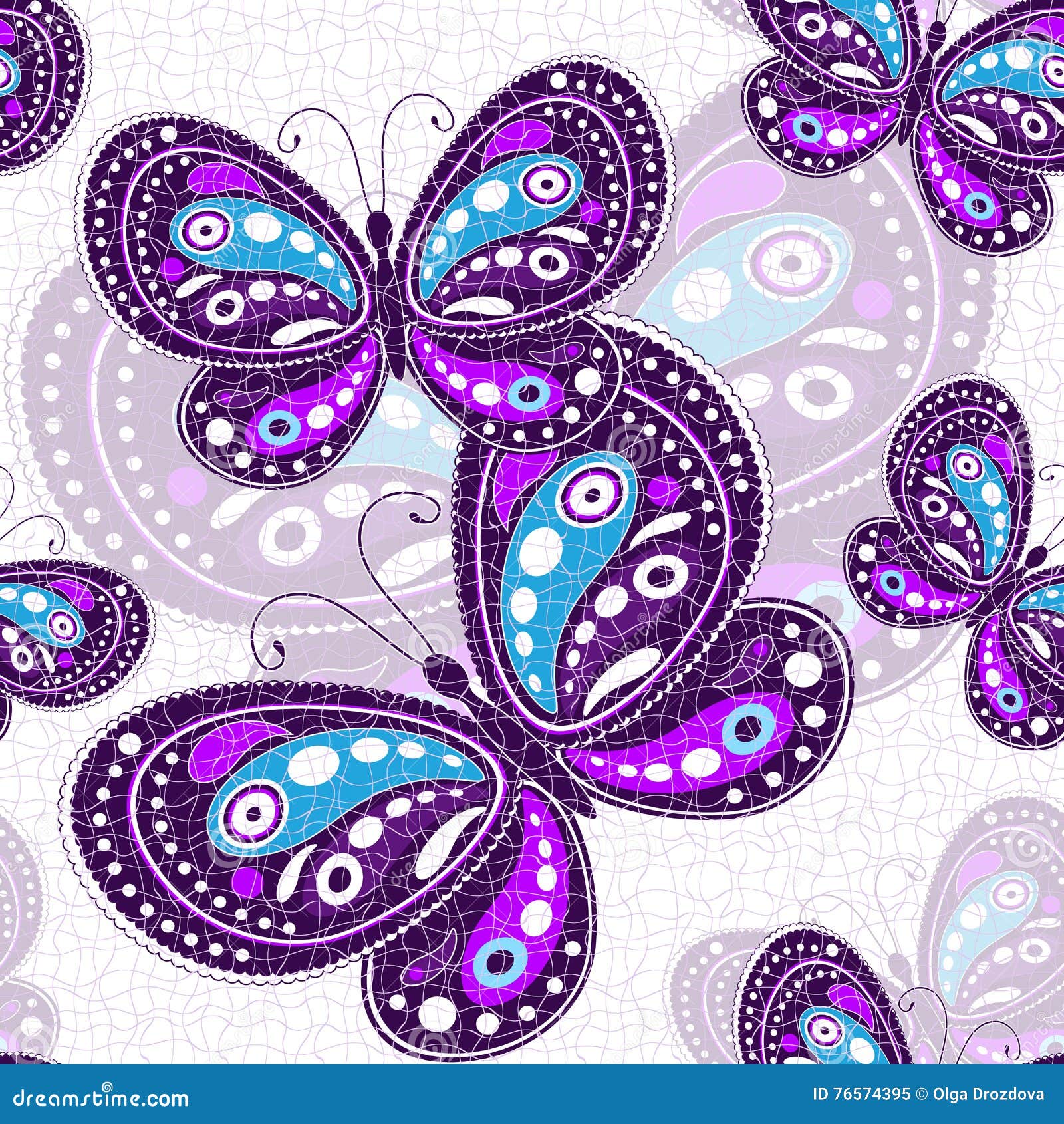 Seamless vivid pattern stock vector. Illustration of retro 76574395