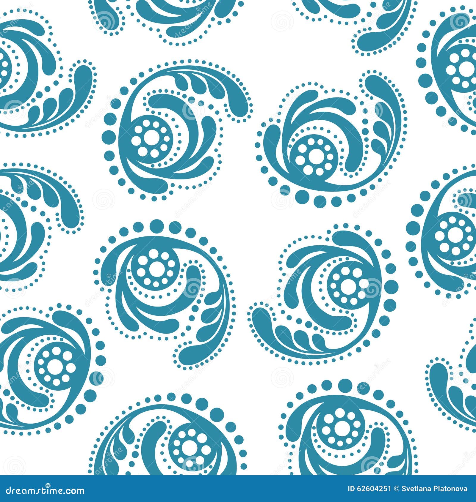 Seamless Wallpaper.abstract Blue Pattern on a White Background Stock