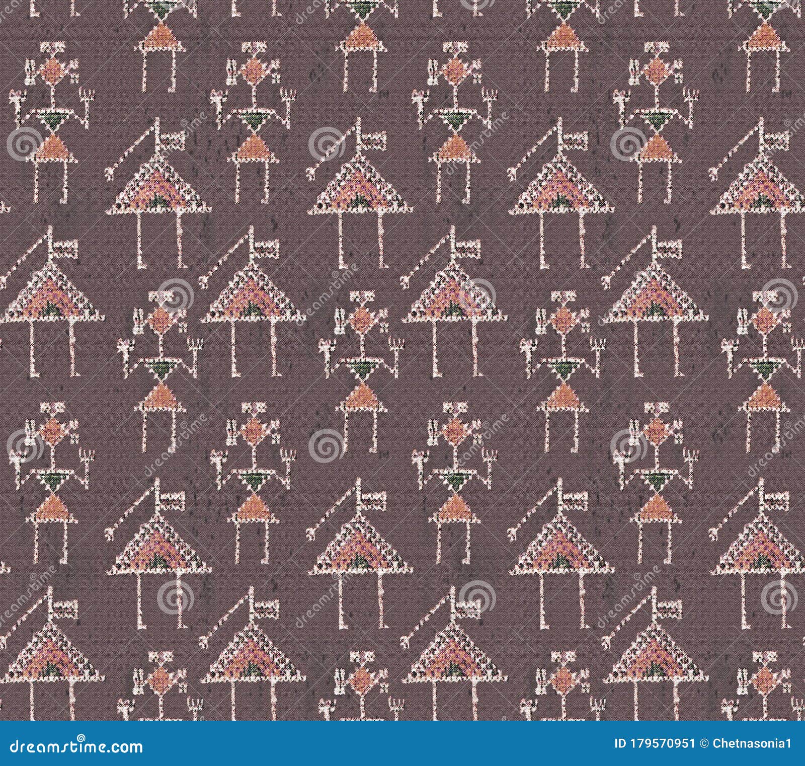 Seamless Wallpaper Pattern. Ethnic Background Texture for Your Design