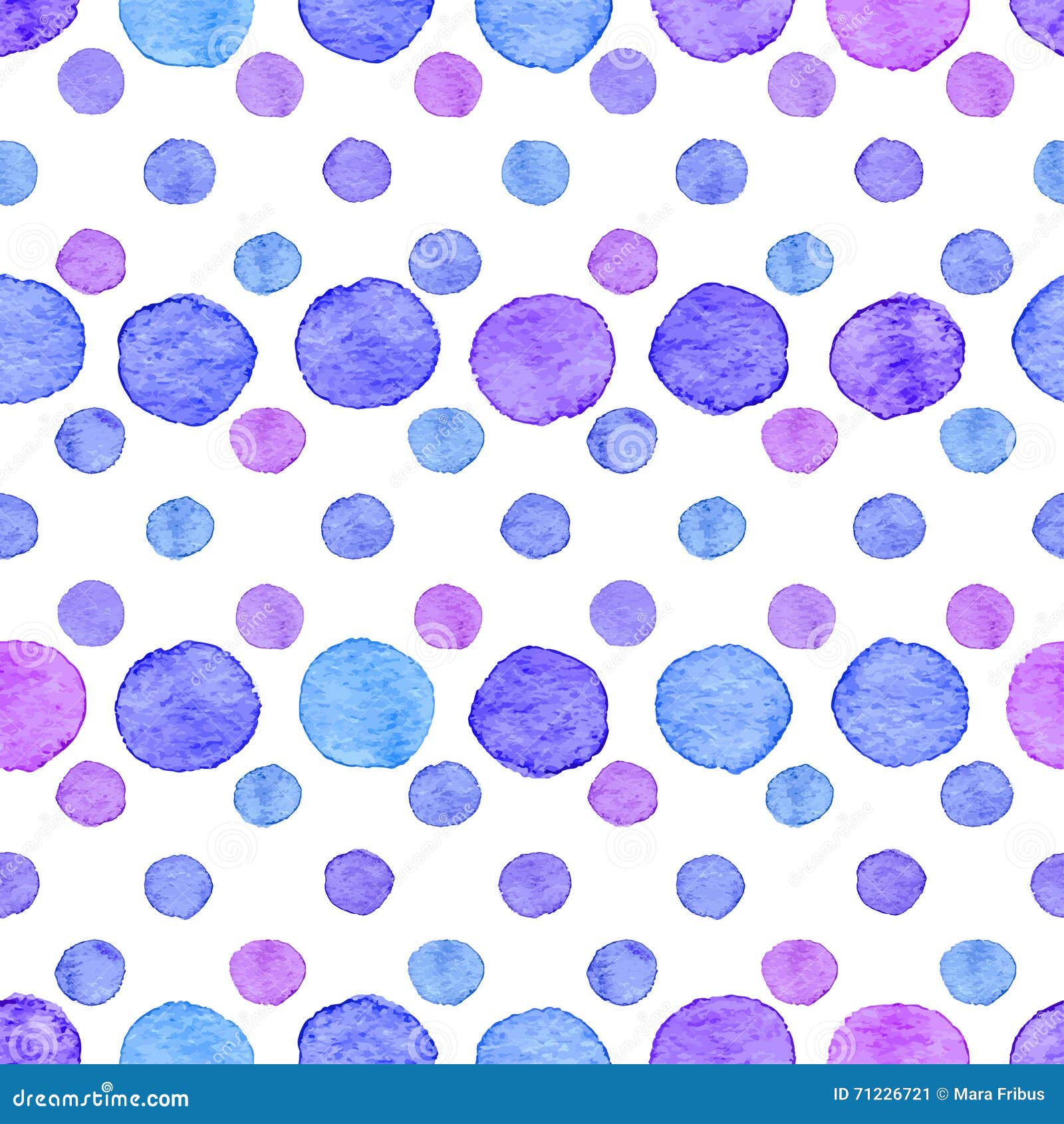 Seamless Watercolor Dots Pattern Stock Vector - Illustration of design ...