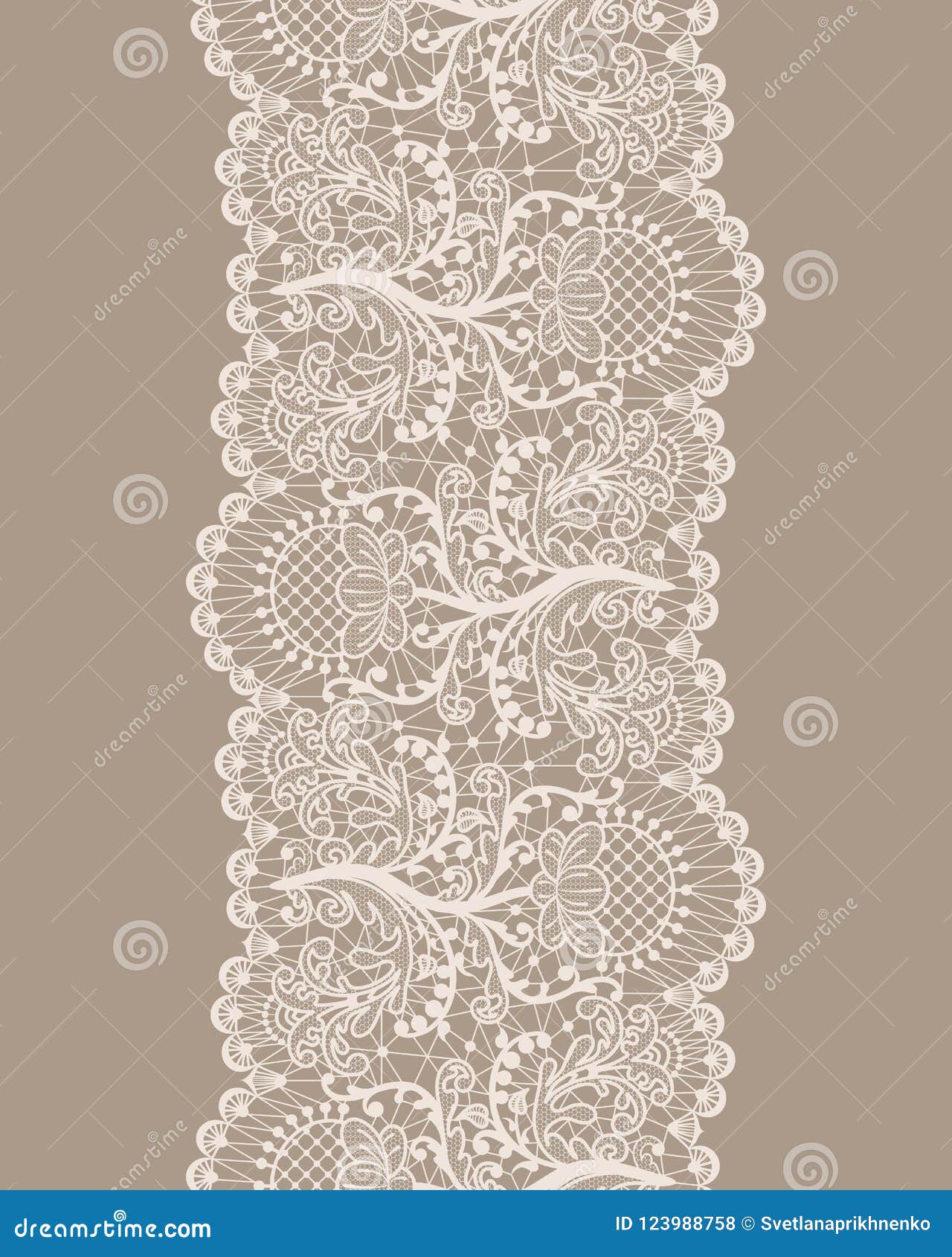 Seamless white lace stock vector. Illustration of textile - 123988758