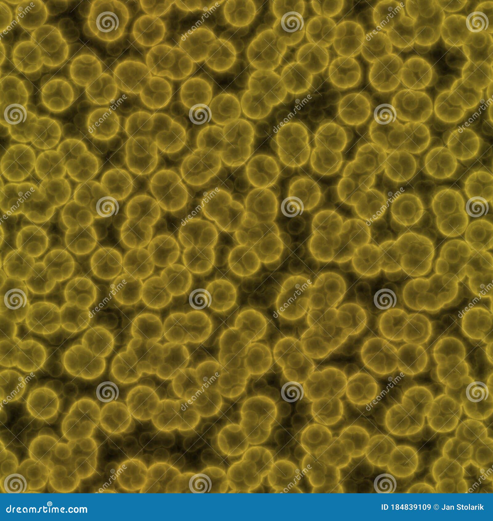 Seamless Yellow Bacteria and Viruses Stock Illustration Illustration