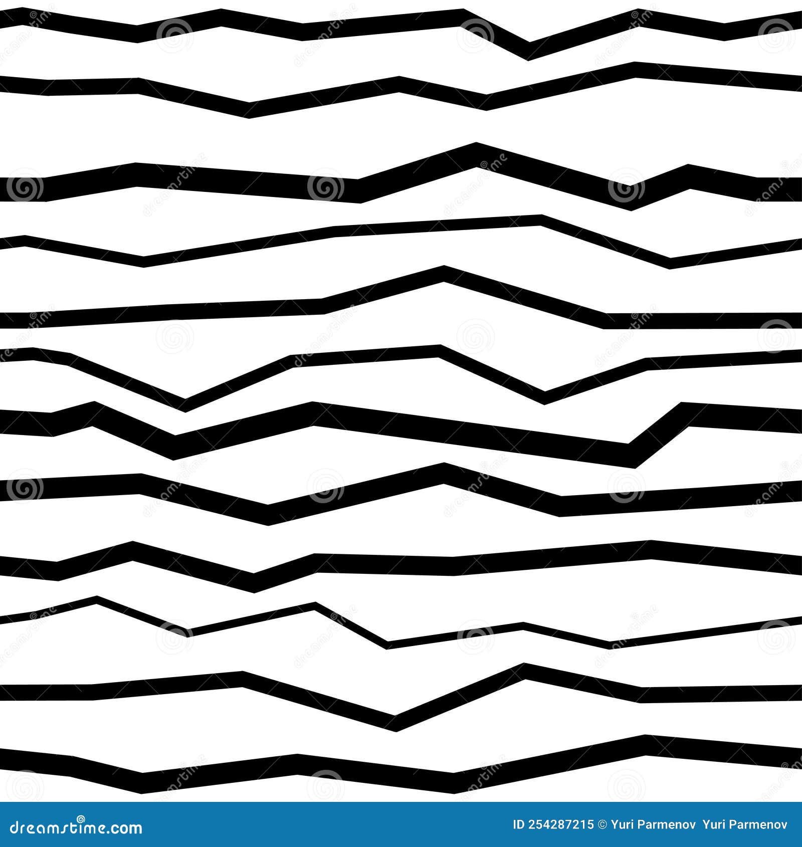  Seamless Zigzag Line Pattern. Black Horizontal Zig Zag Lines. Polygonal ...