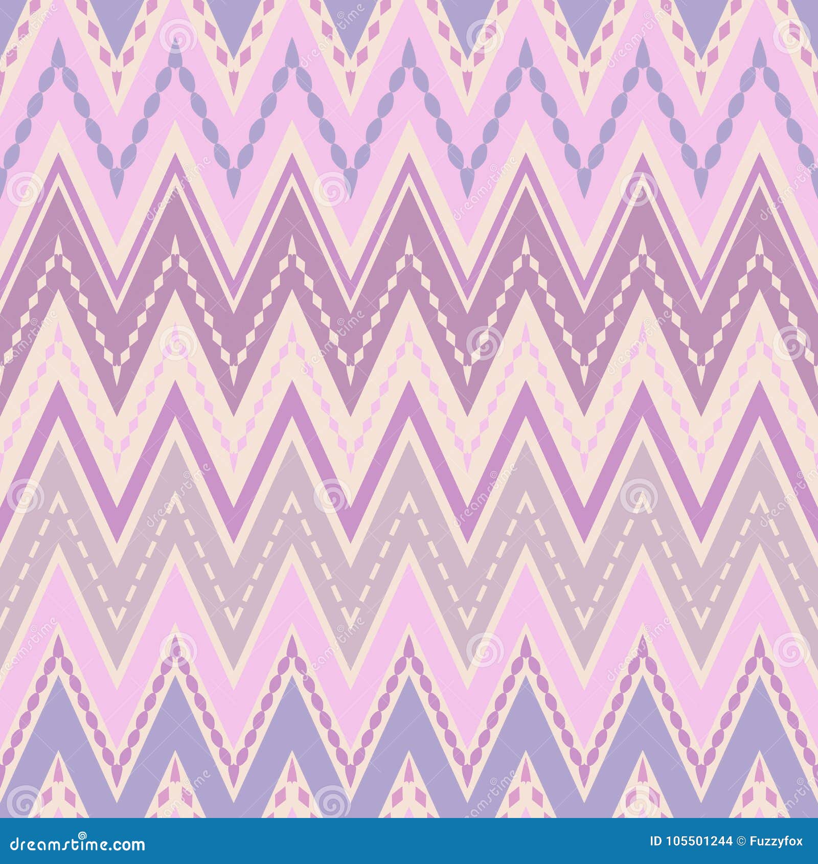 Seamless Zigzag Pattern Geometrical Background Stock Illustration