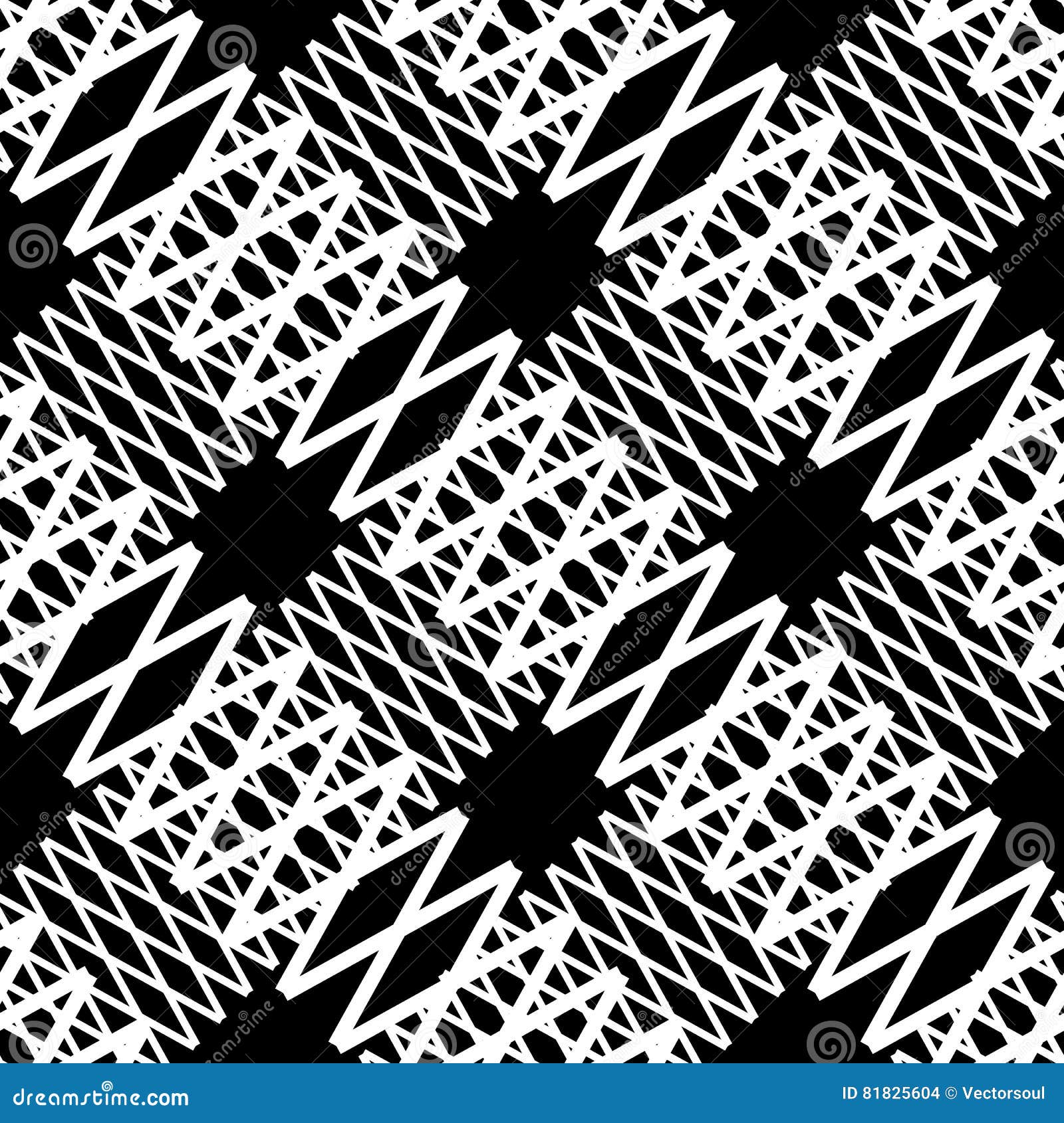 Seamlessly Repeatable Geometric Pattern - Abstract Monochrome Ba Stock ...