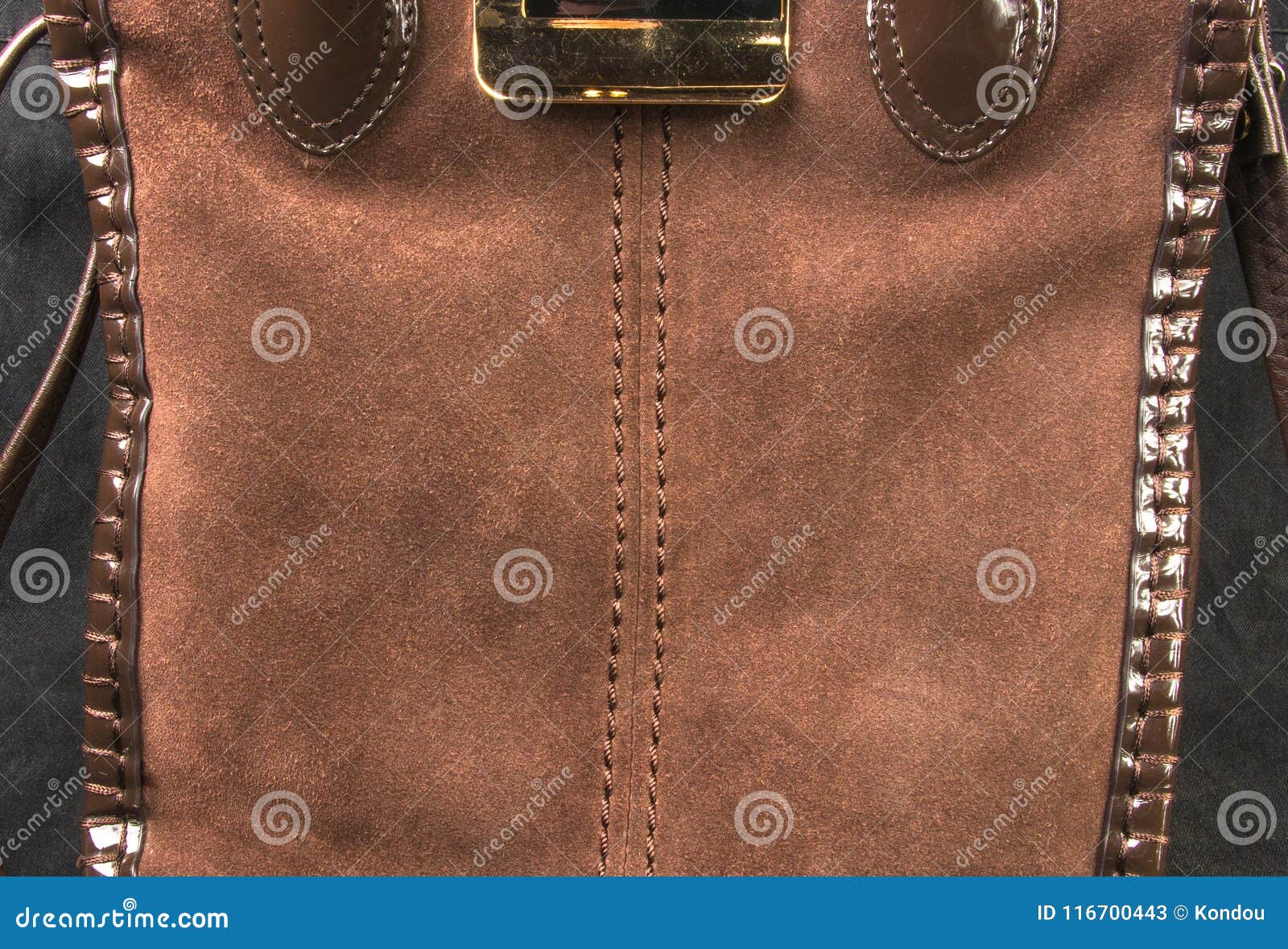 Seams on leather hand bag stock image. Image of durable - 116700443