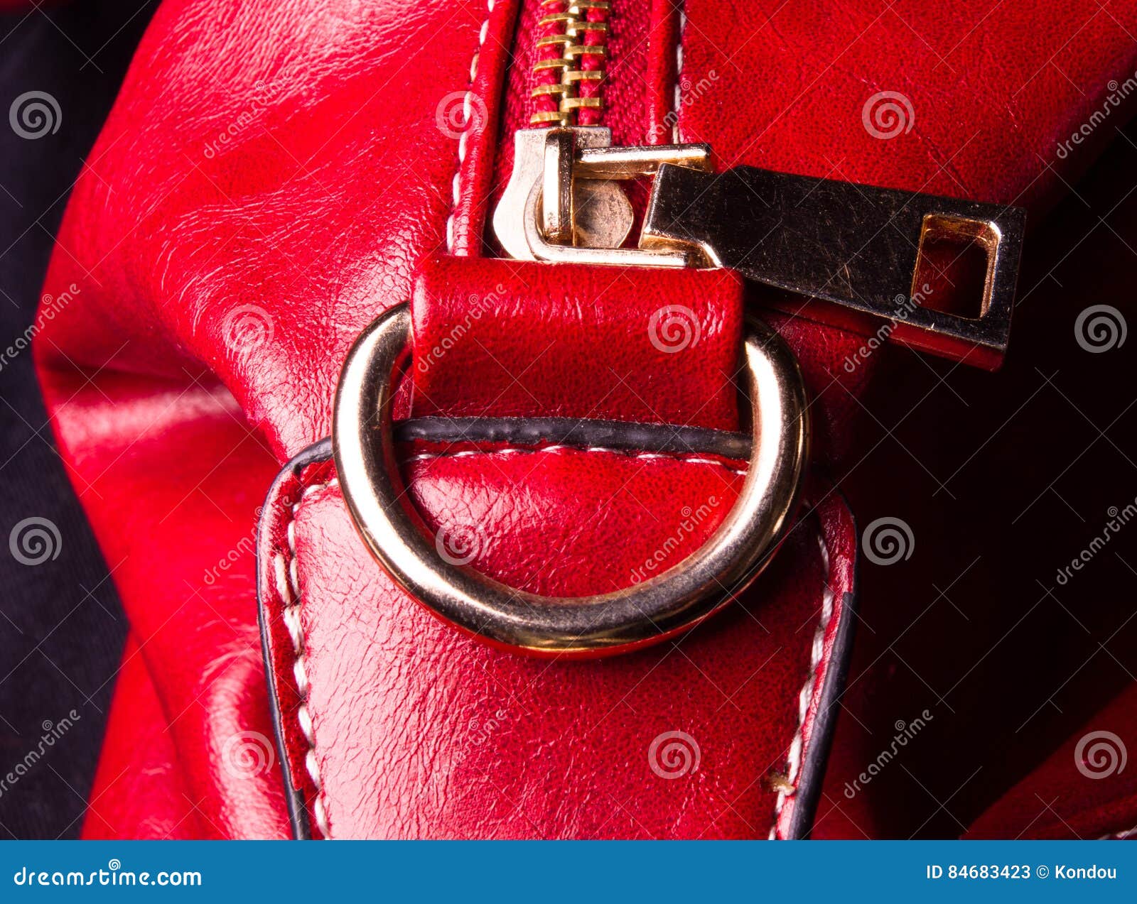 Seams on leather hand bag stock image. Image of handle - 84683423