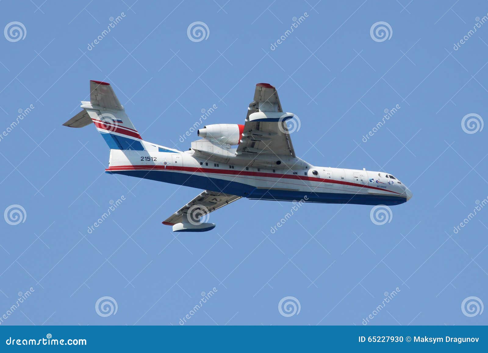 Aviation Takeoff Beriev Be-200 Altair multipurpose amphibious