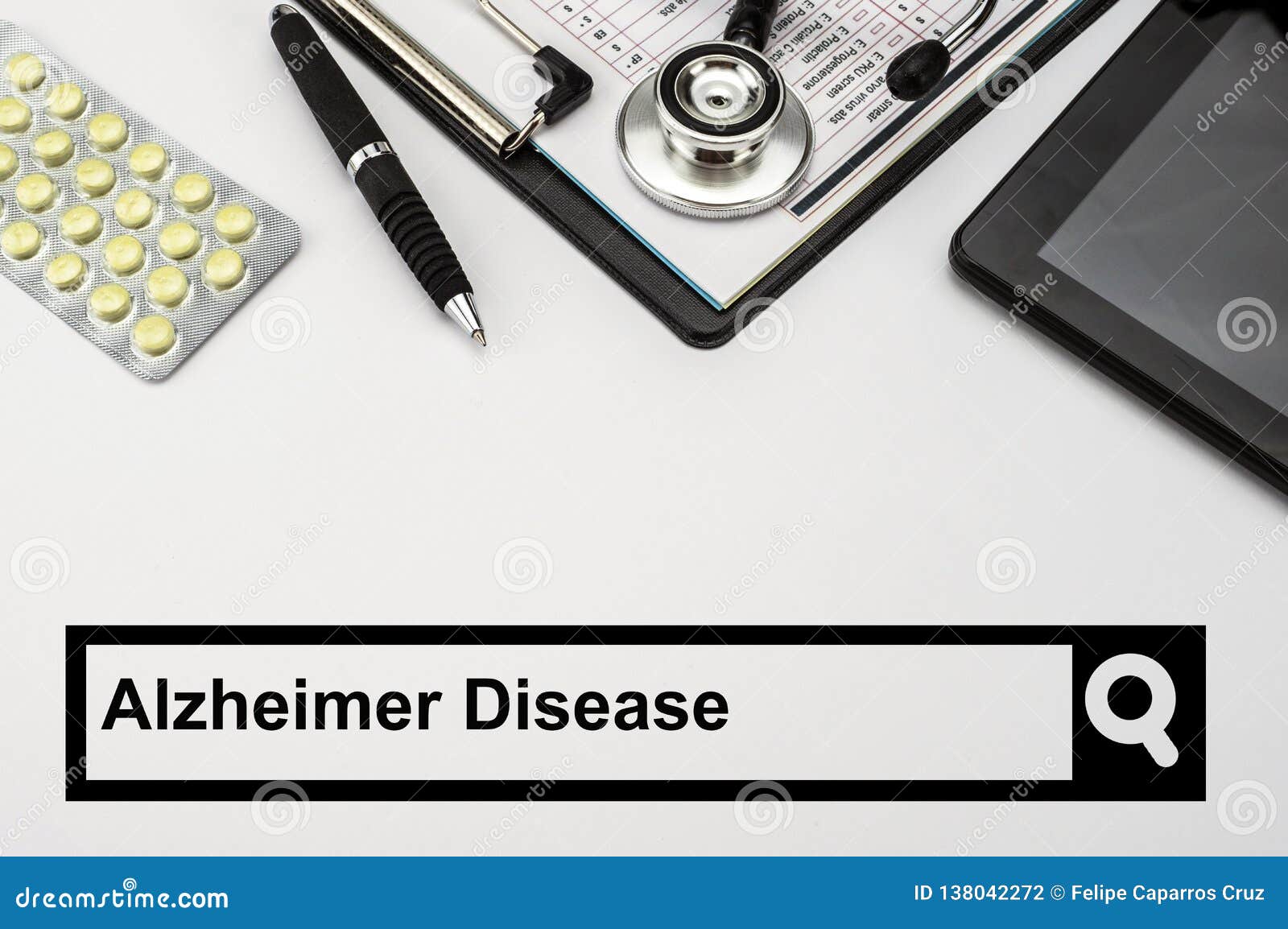 Search in the Alzheimer Disease Network Stock Photo Image of