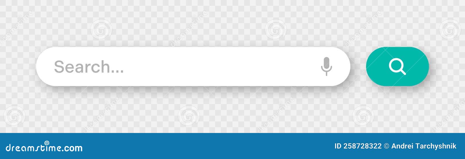 Search Bar with Round Corners. Browser Engine with Search Box