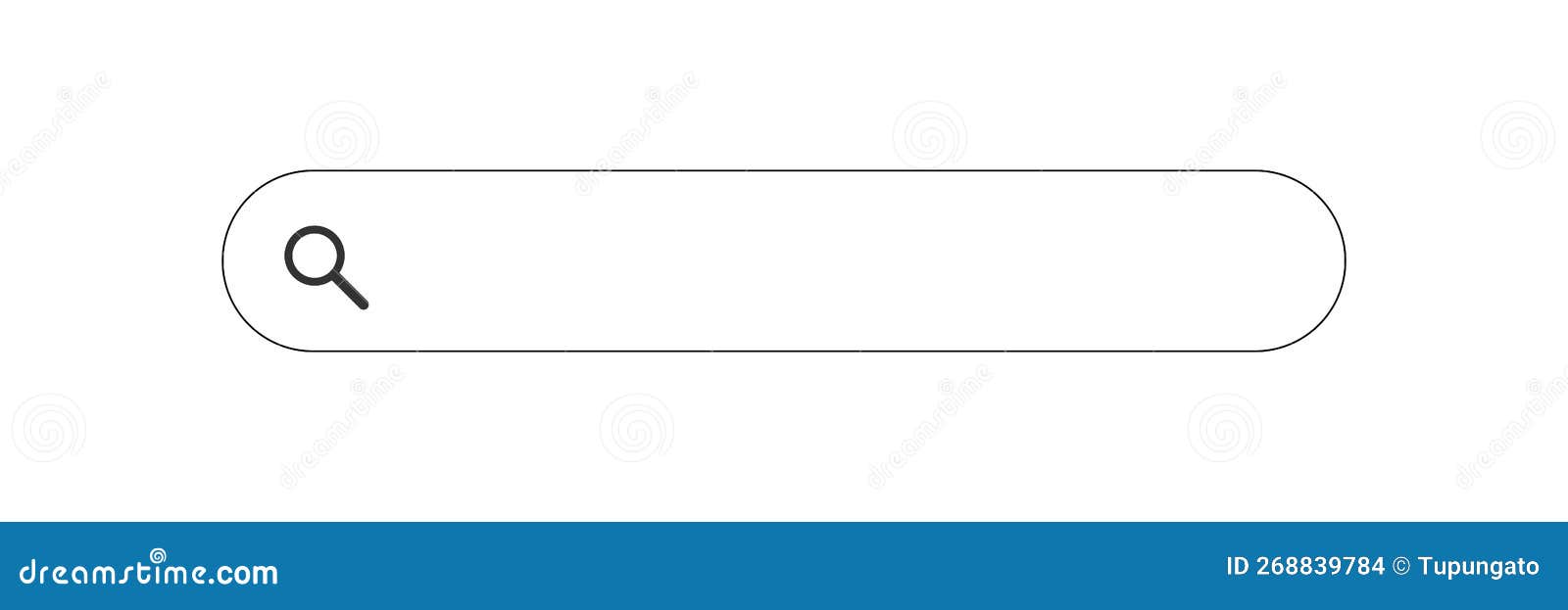 Search box vector design stock vector. Illustration of blank 268839784