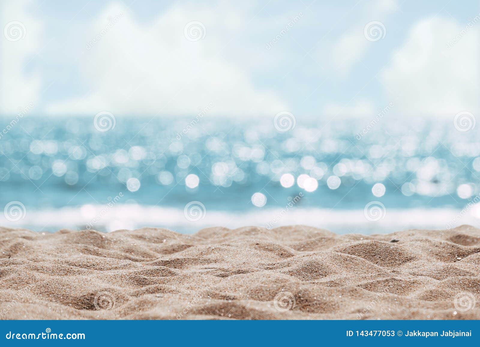 Seascape Abstract Beach Background. Blur Bokeh Light of Calm Sea ...