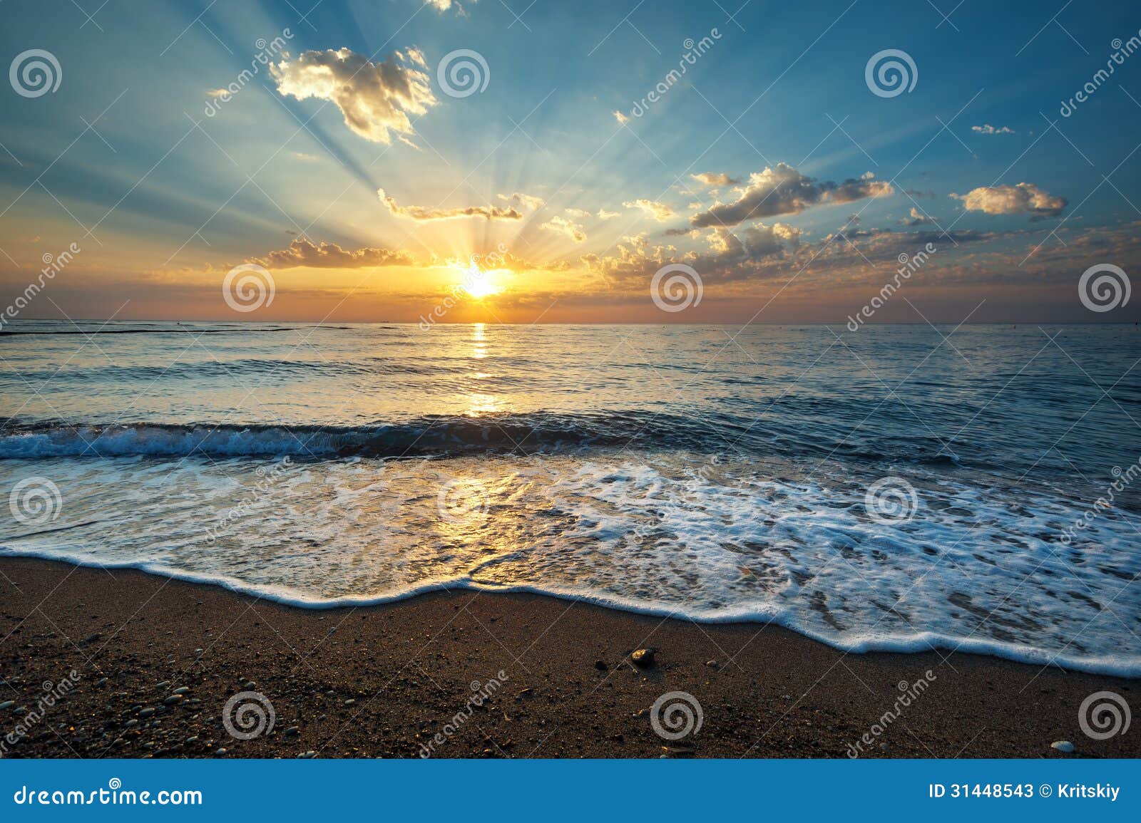 seascape background with on sunrise