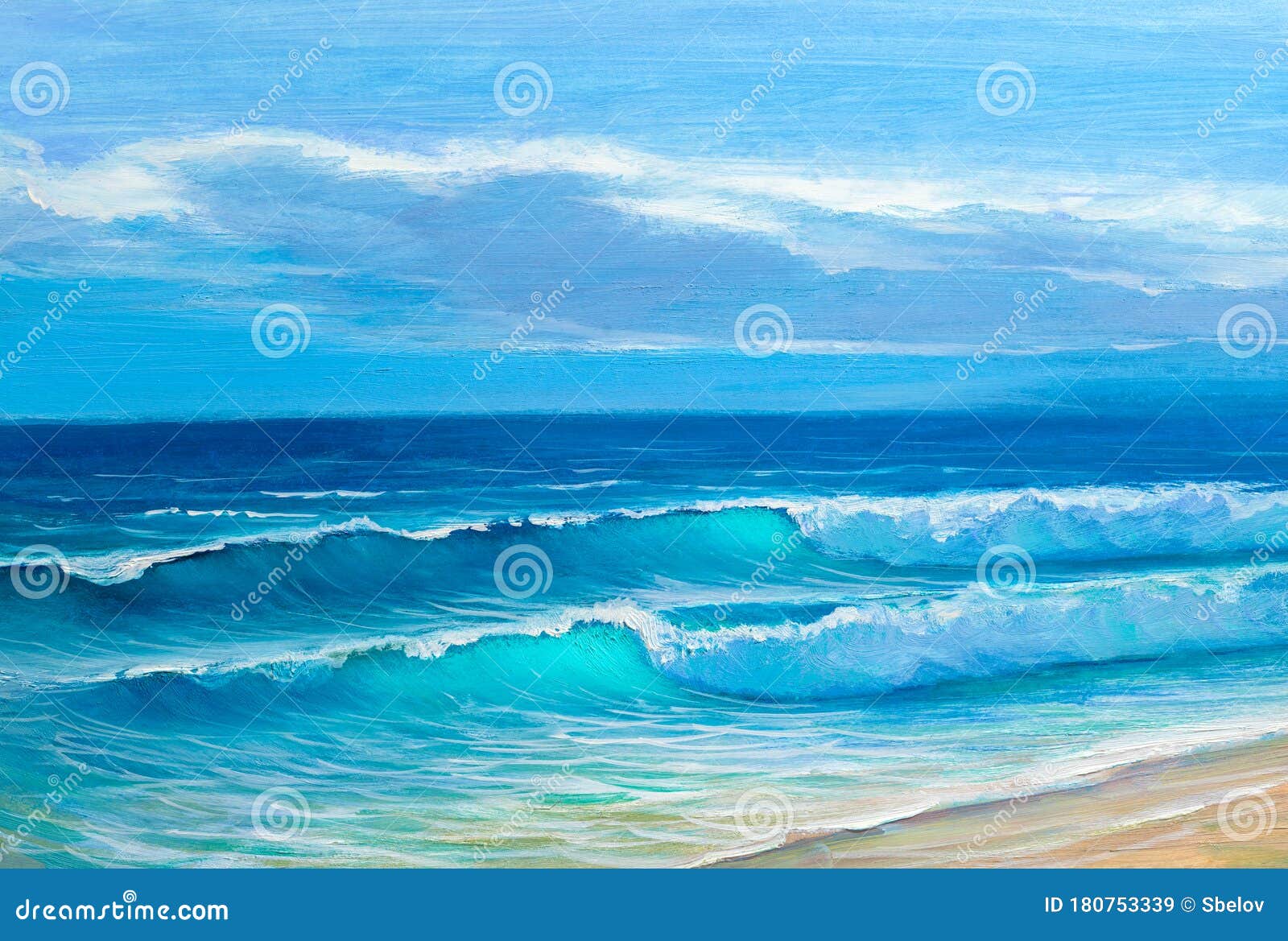 Nautical Oil Landscape Original Seascape Painting Ocean Artwork Beach Landscape On Canvas Square Landscape Textured Impasto Art 8 by 8”