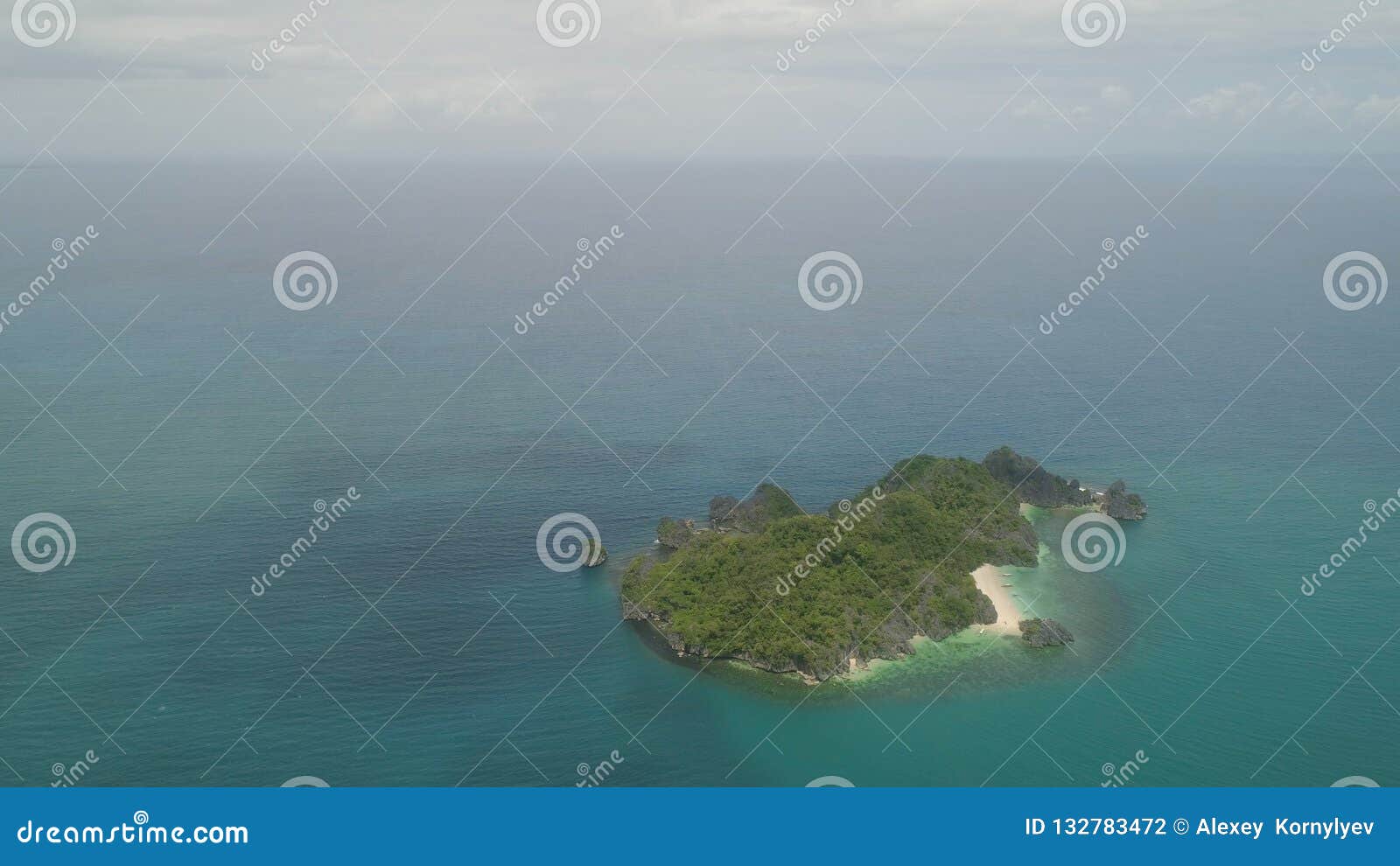 seascape of caramoan islands, camarines sur, philippines.