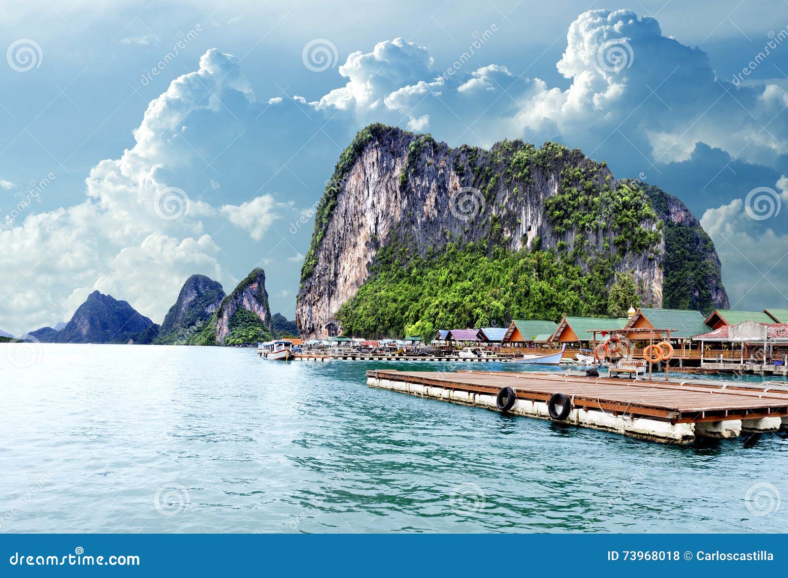 seascape in thailand.phuket beach.gypsy nomad village