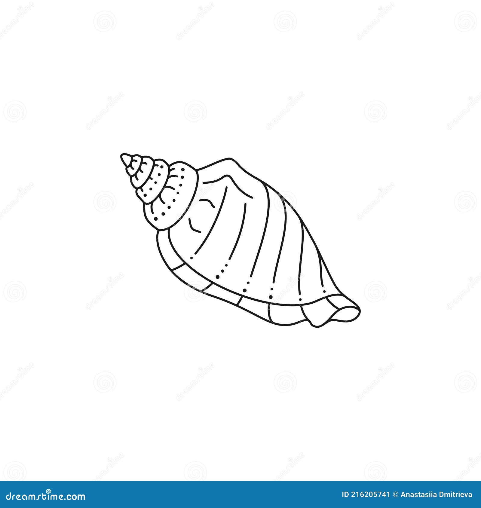 Beach sea shell icon outline style Royalty Free Vector Image