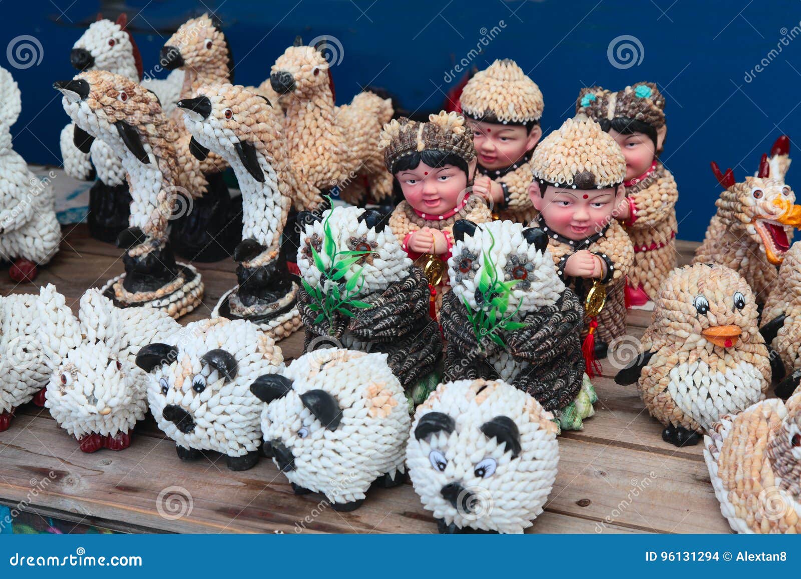 Seashell Souvenir Handmade in a Showcase Stock Photo Image of craft