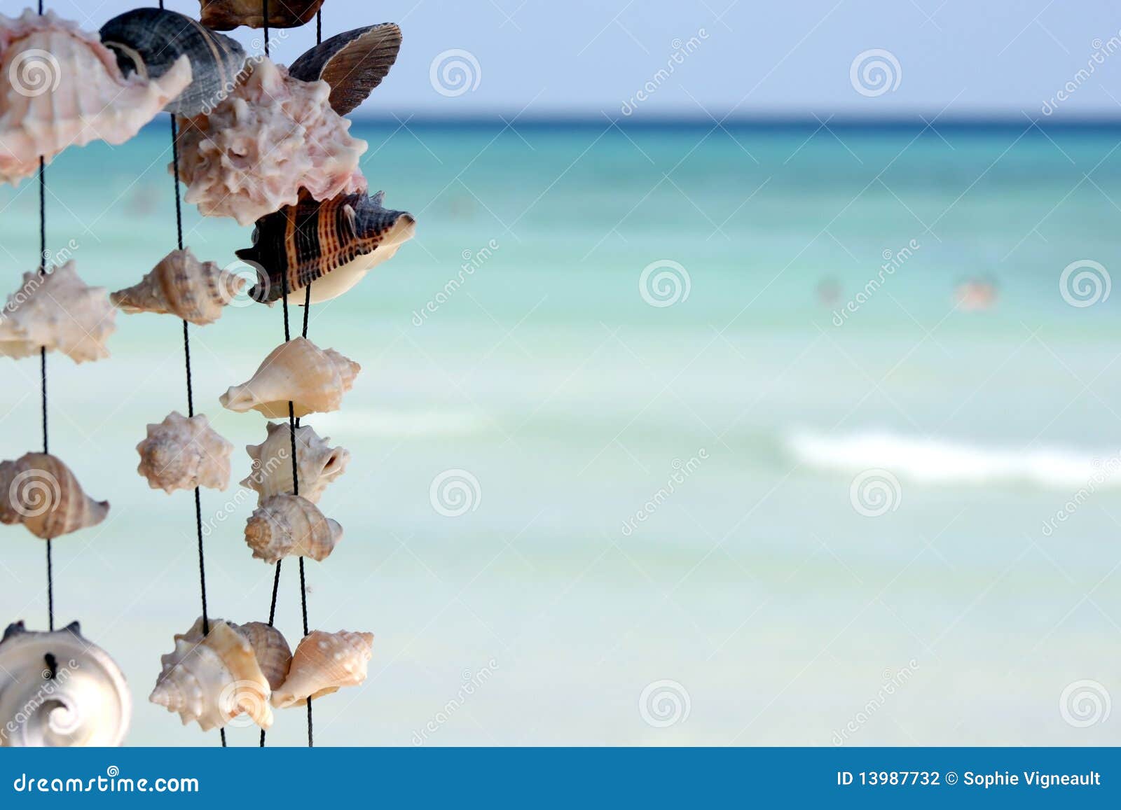 Beach Volleyball Net On Sandy Beach With Sea And Blue Sky In The