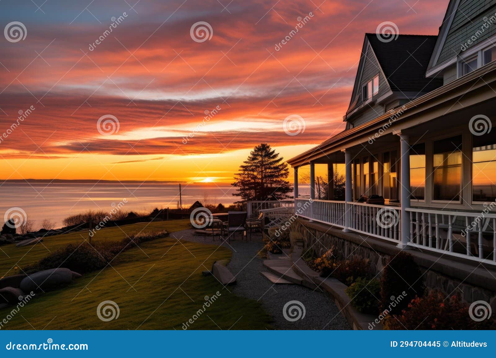 Seaside Breakfast Table RoyaltyFree Stock Photography CartoonDealer