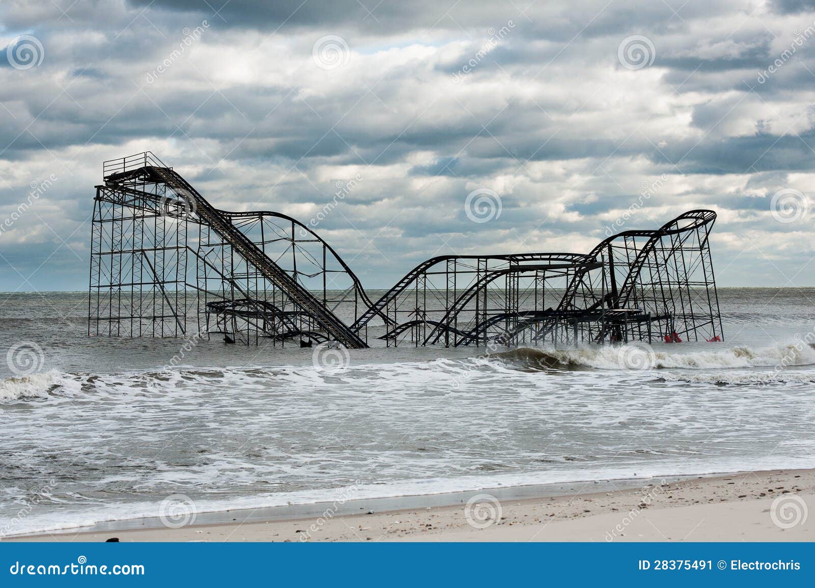 Seaside Heights NJ PostHurricane Sandy Editorial Photo Image of