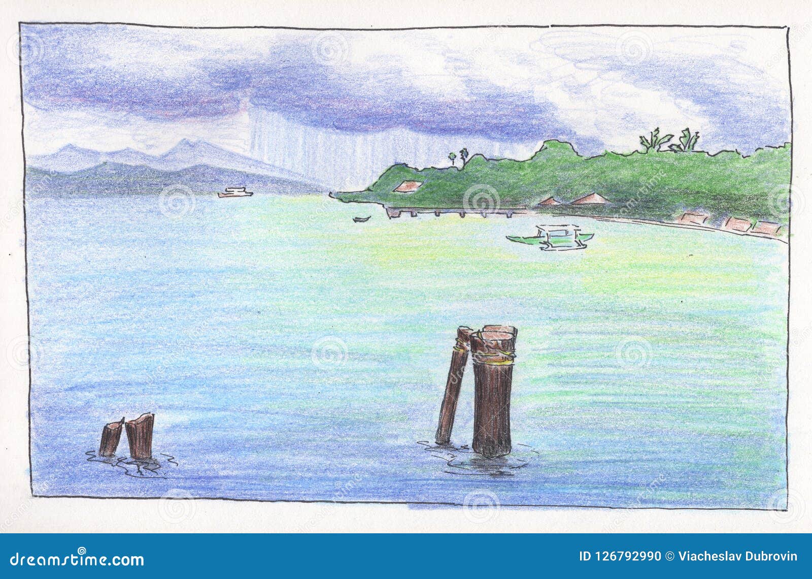 Seascape Pencil Drawing Stock Illustrations 287 Seascape Pencil Drawing Stock Illustrations Vectors Clipart Dreamstime