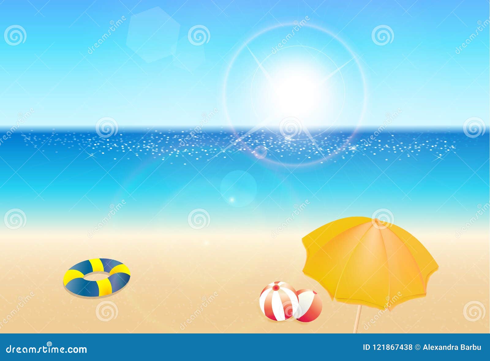 seaside view poster, beautiful nature resort landscape, summer holiday concept