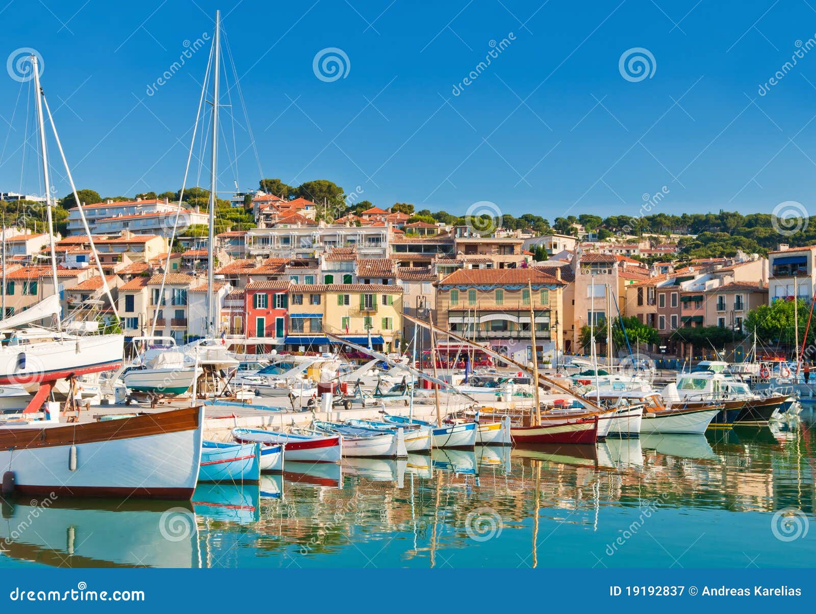 the seaside town of cassis in the french riviera