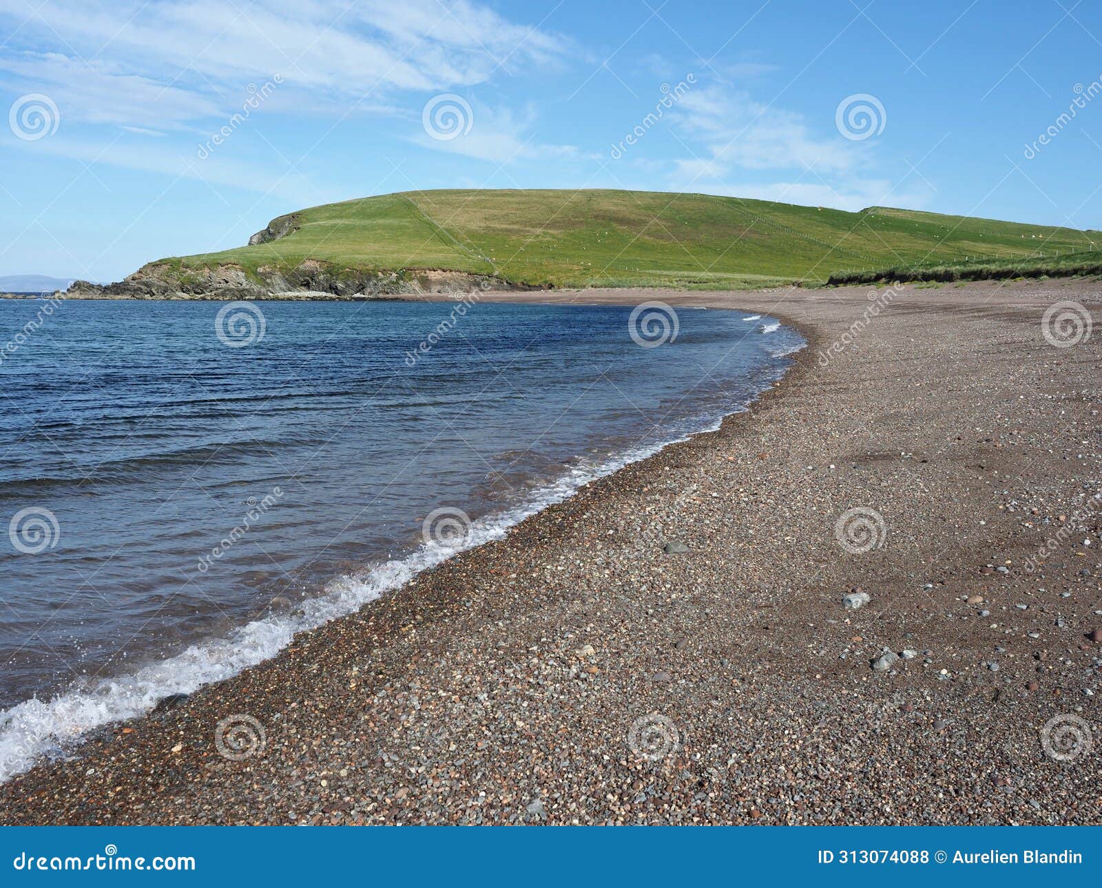 seaside view. sea landscape. shetland islands. scotland