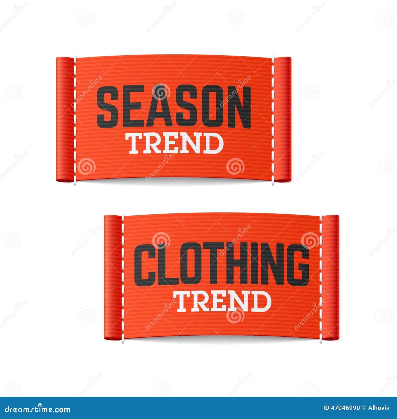 Season and Clothing Trend Labels Stock Vector - Illustration of label ...