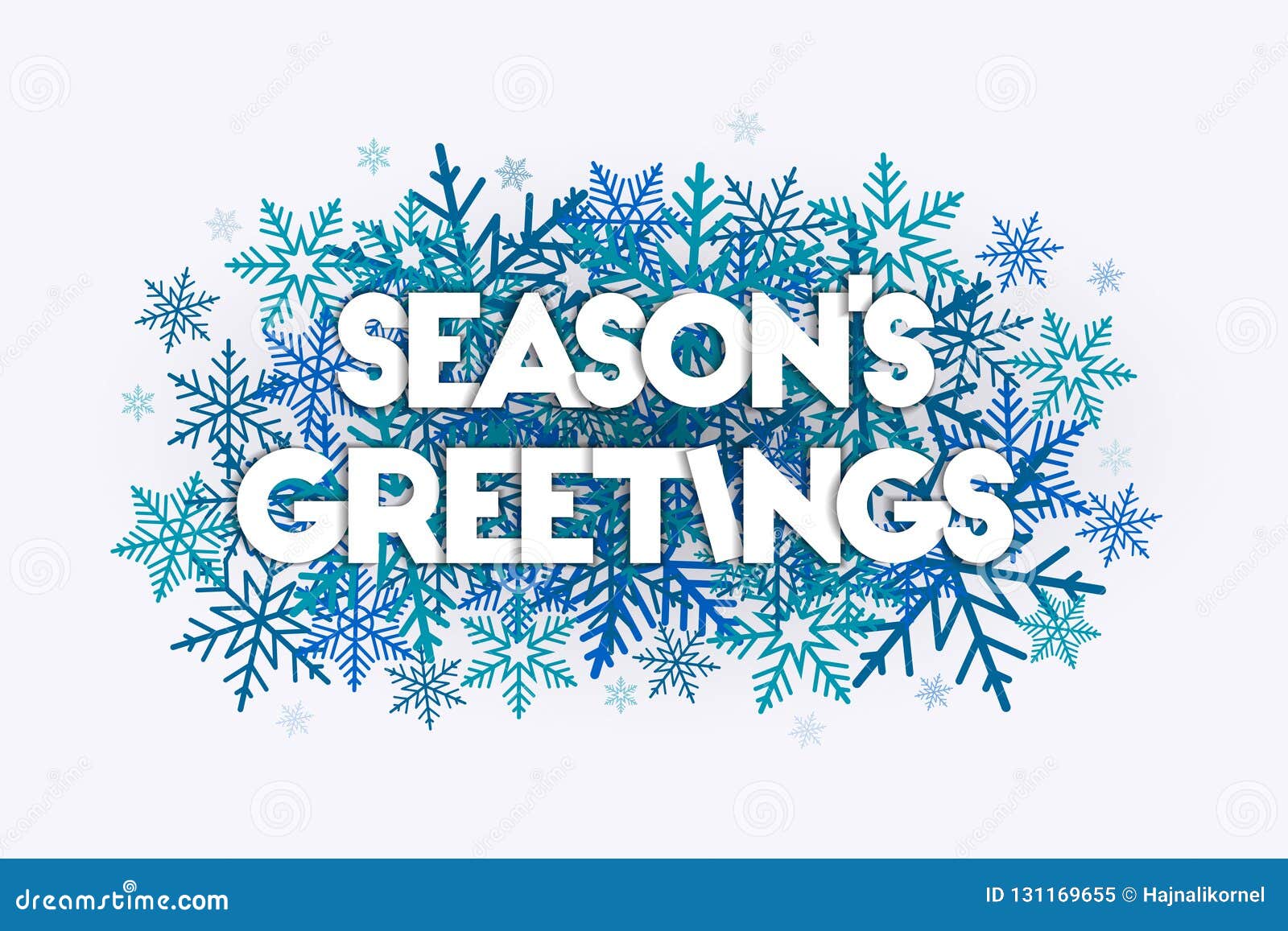 season`s greetings lettering concept