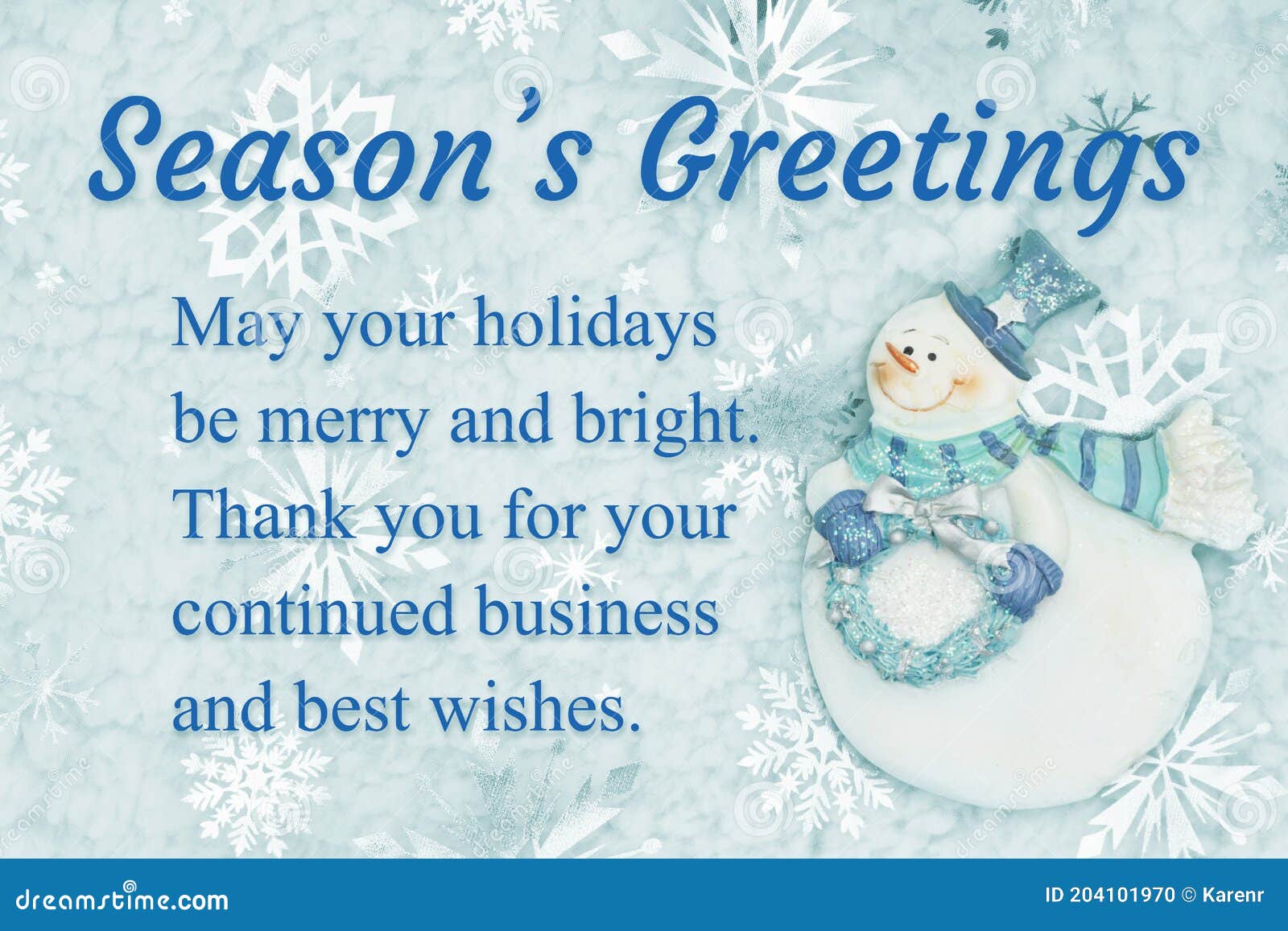 Seasonâ€™s Greetings Message for Your Customers with a Friendly ...